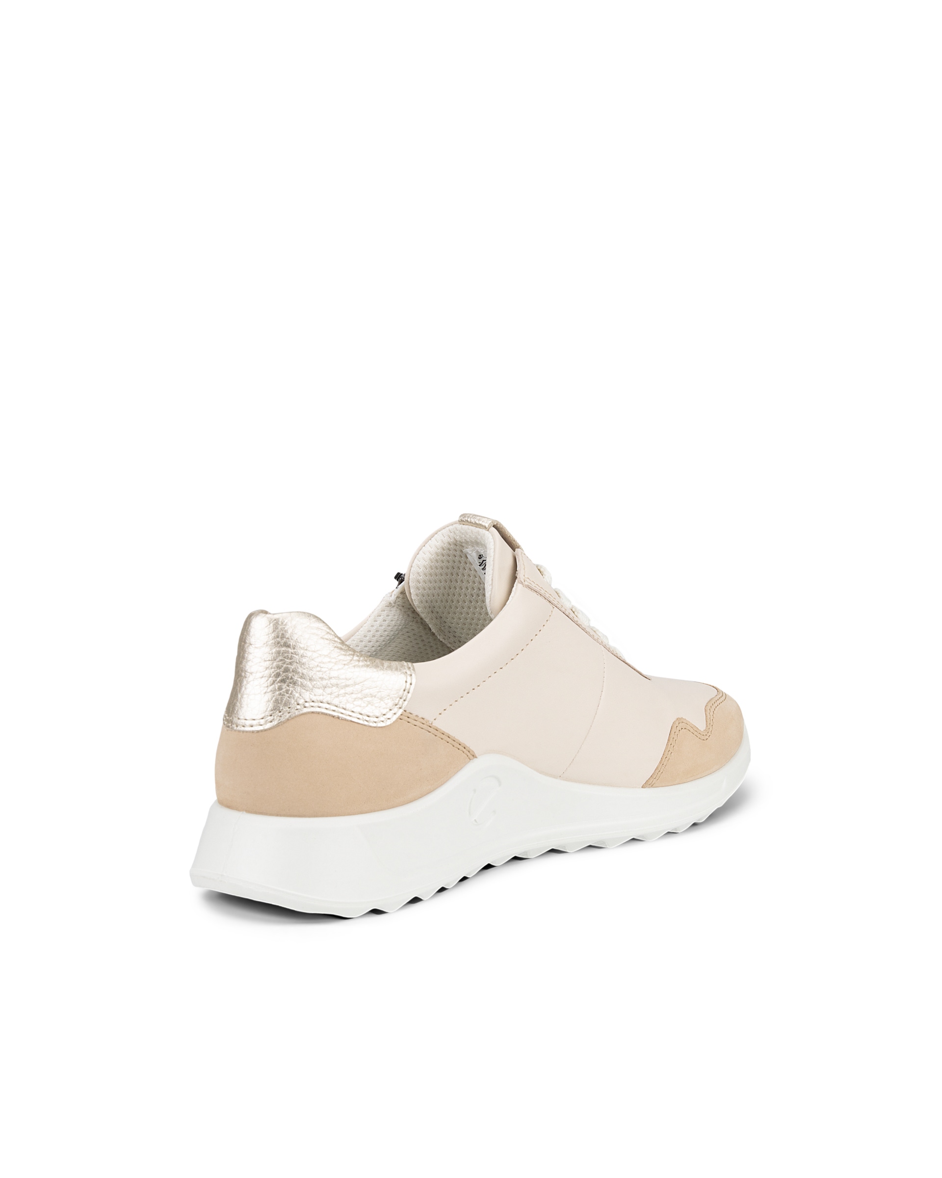ECCO® Flexure Runner Dames leren sneaker - Beige - Back
