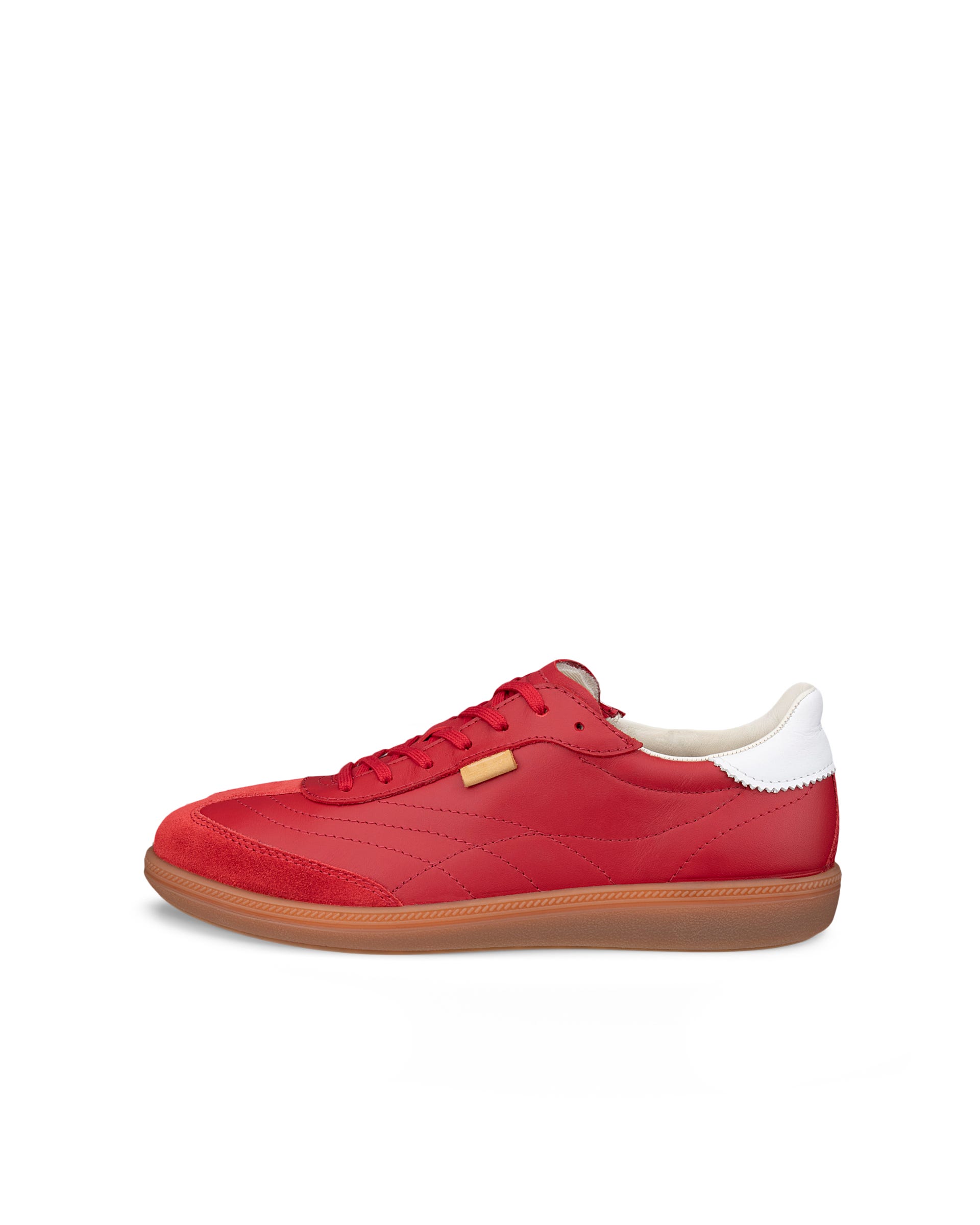 Women's ECCO® Soft 11 Leather Sneaker - Red - Outside