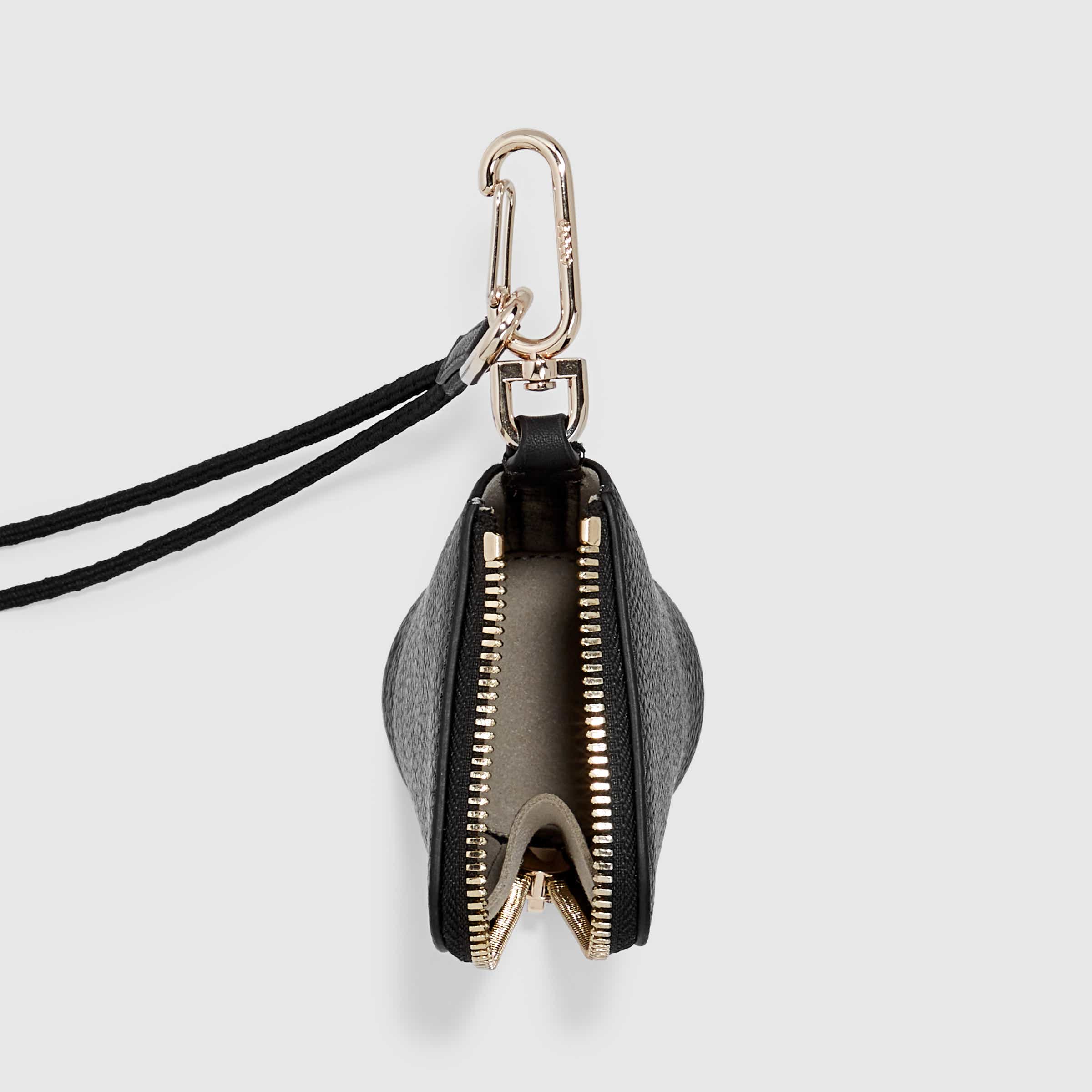 ECCO® Textureblock Leather Pouch Bag - Black - Birdeye