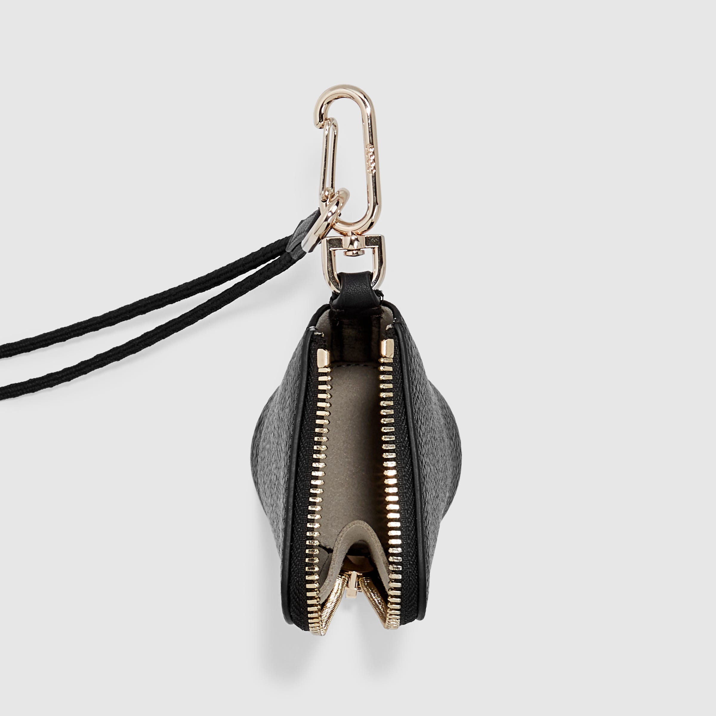 ECCO® Textureblock Leather Pouch Bag - Black - Birdeye