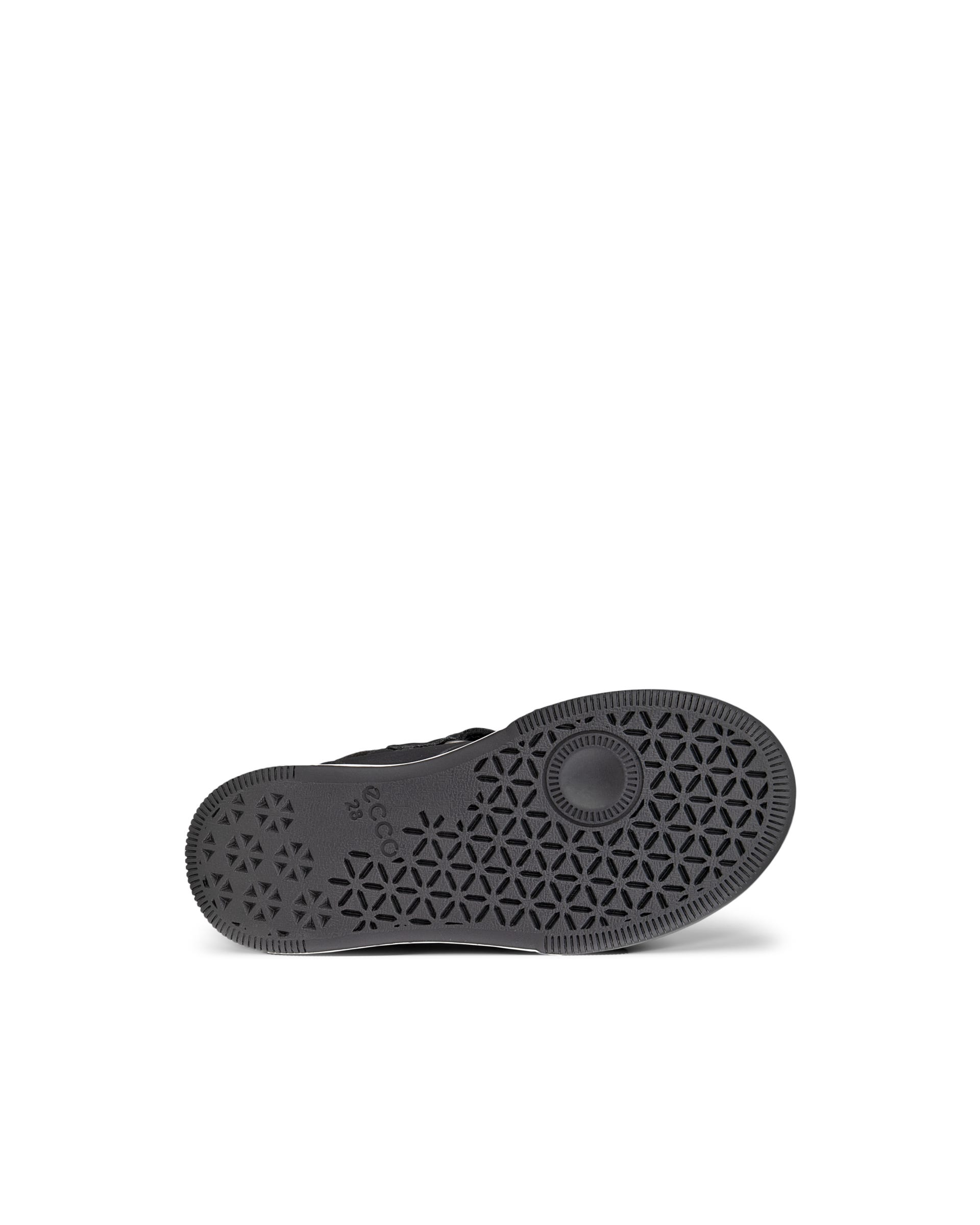 ECCO® STREET COURT K takjakinnitusega nahast jalanõud lastele - Must - Outside