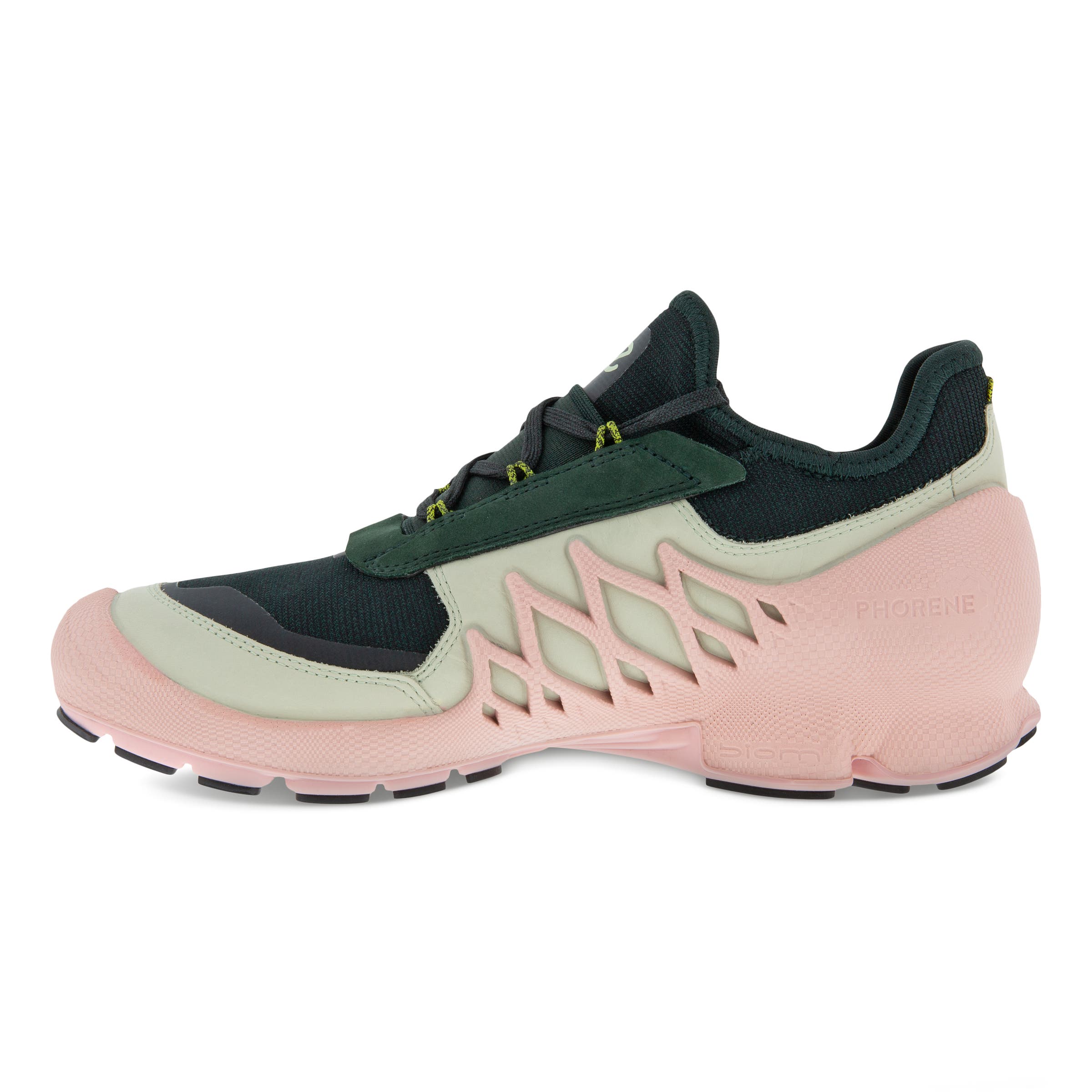 Women's ECCO® BIOM AEX Leather Outdoor Sneaker - Green - Inside