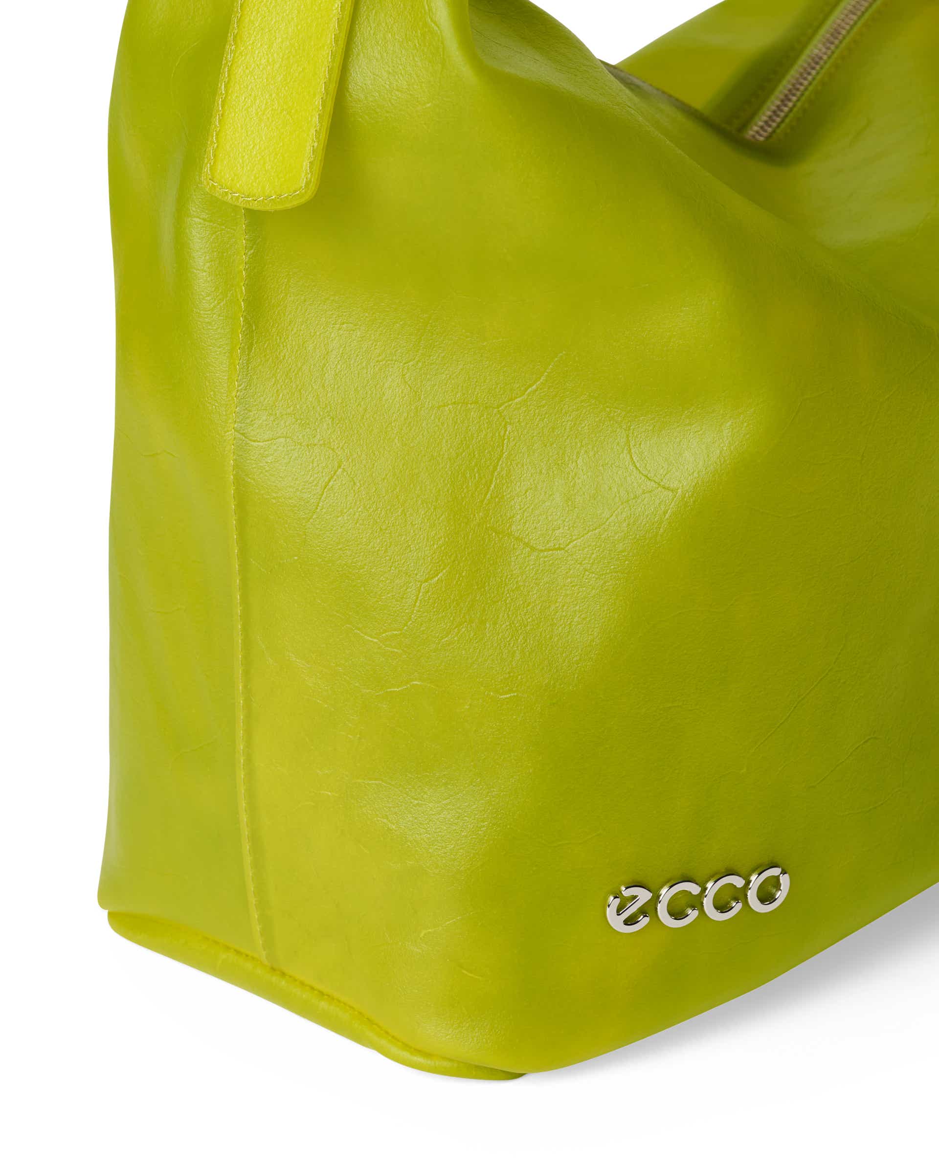 エピレザー グリーン ボディバッグ ECCO Pinch Cracked レザークロスボディバッグ | グリーン