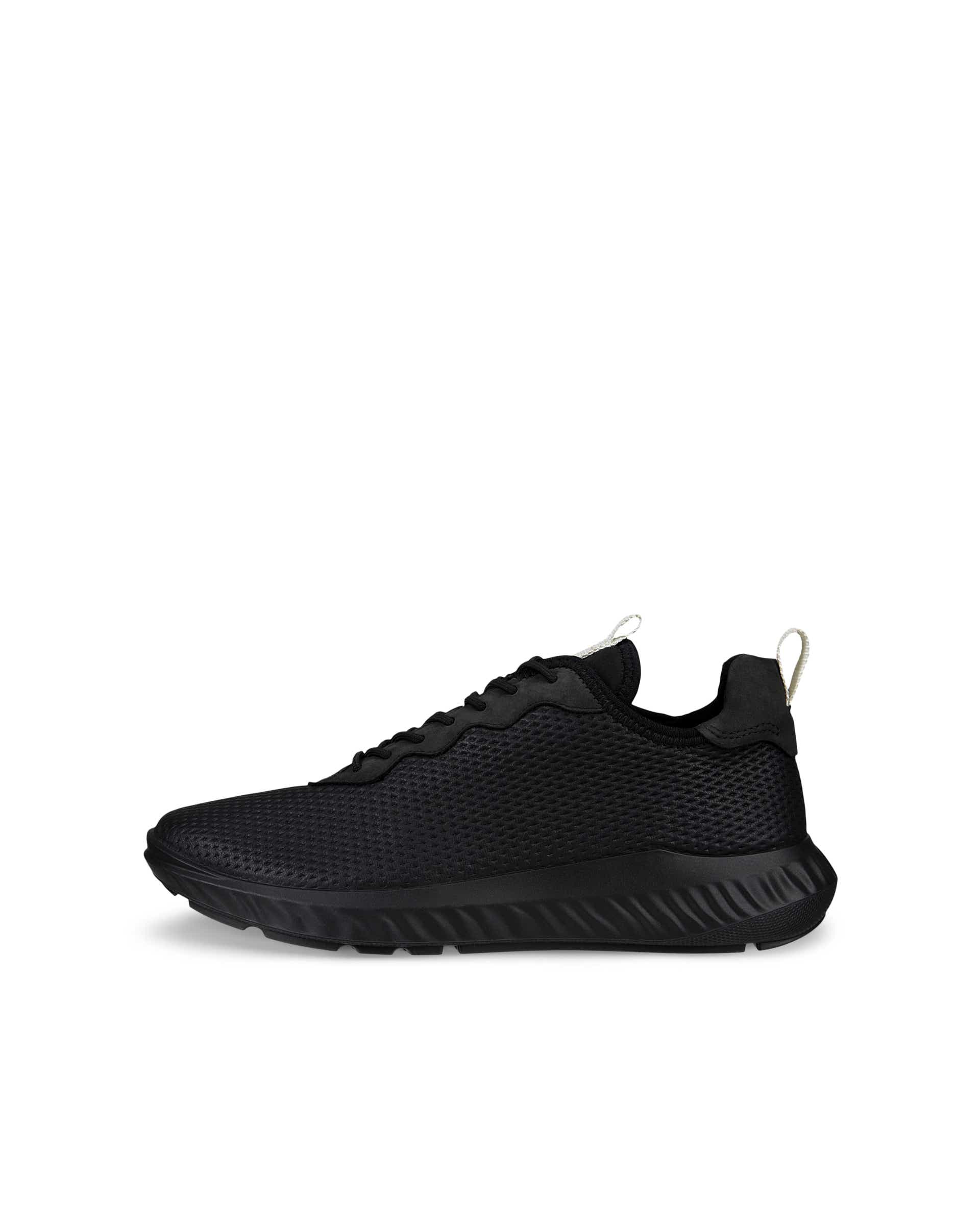 ECCO Men Ath-1F Street Style Leather Sneakers - Black