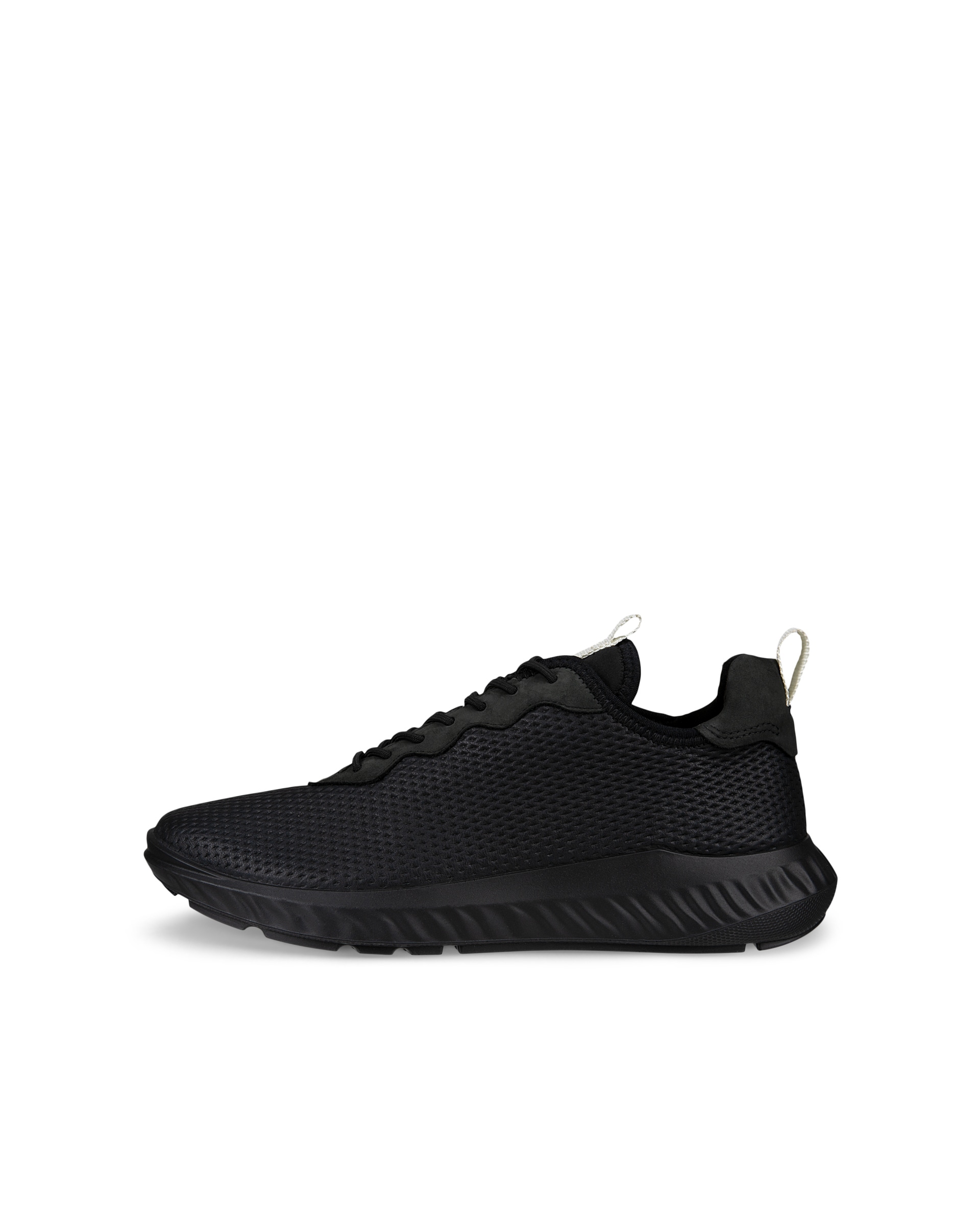 ECCO Men Ath-1F Street Style Leather Sneakers - Black