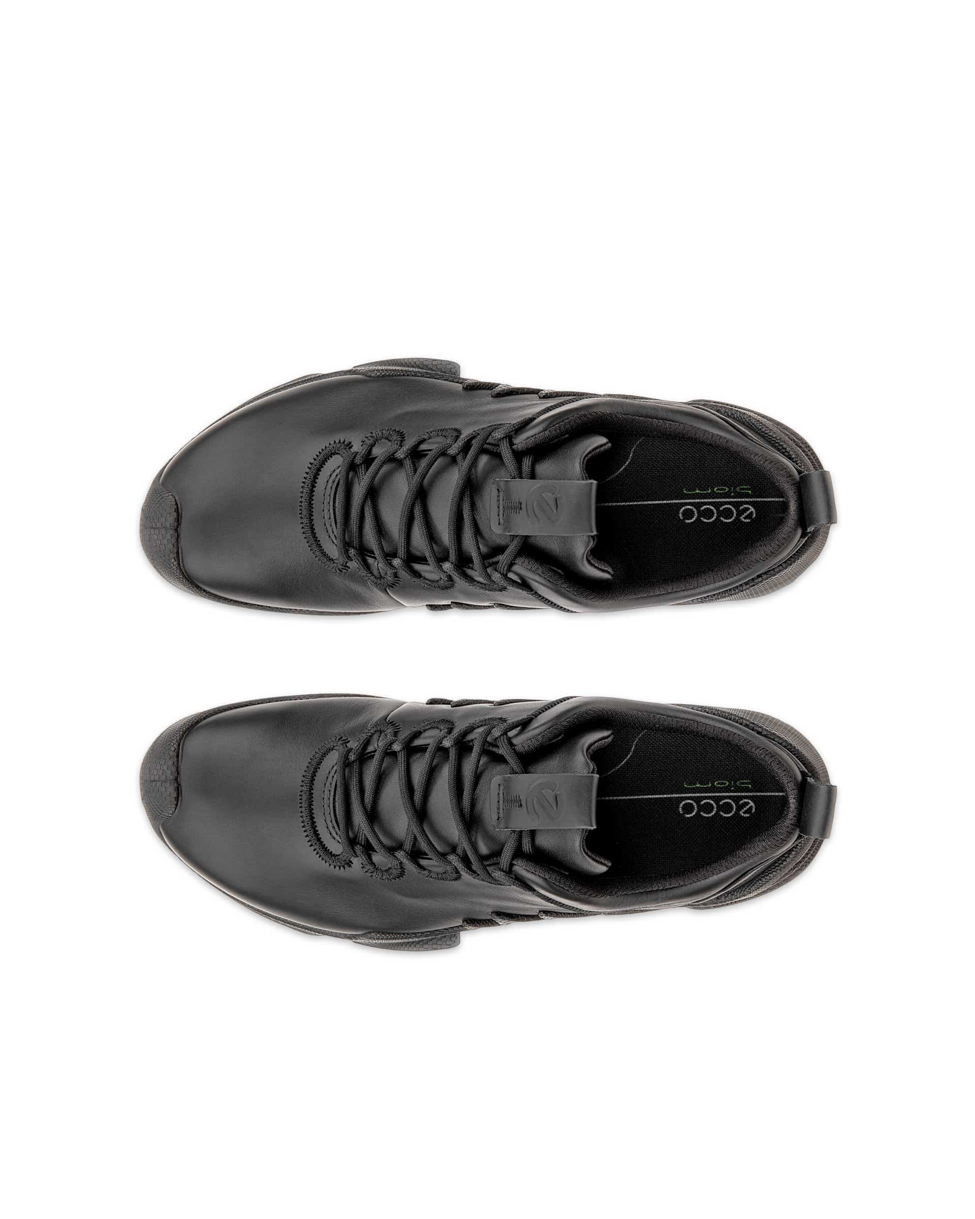 ECCO® Biom AEX chaussure en cuir pour homme - Noir - Top left pair