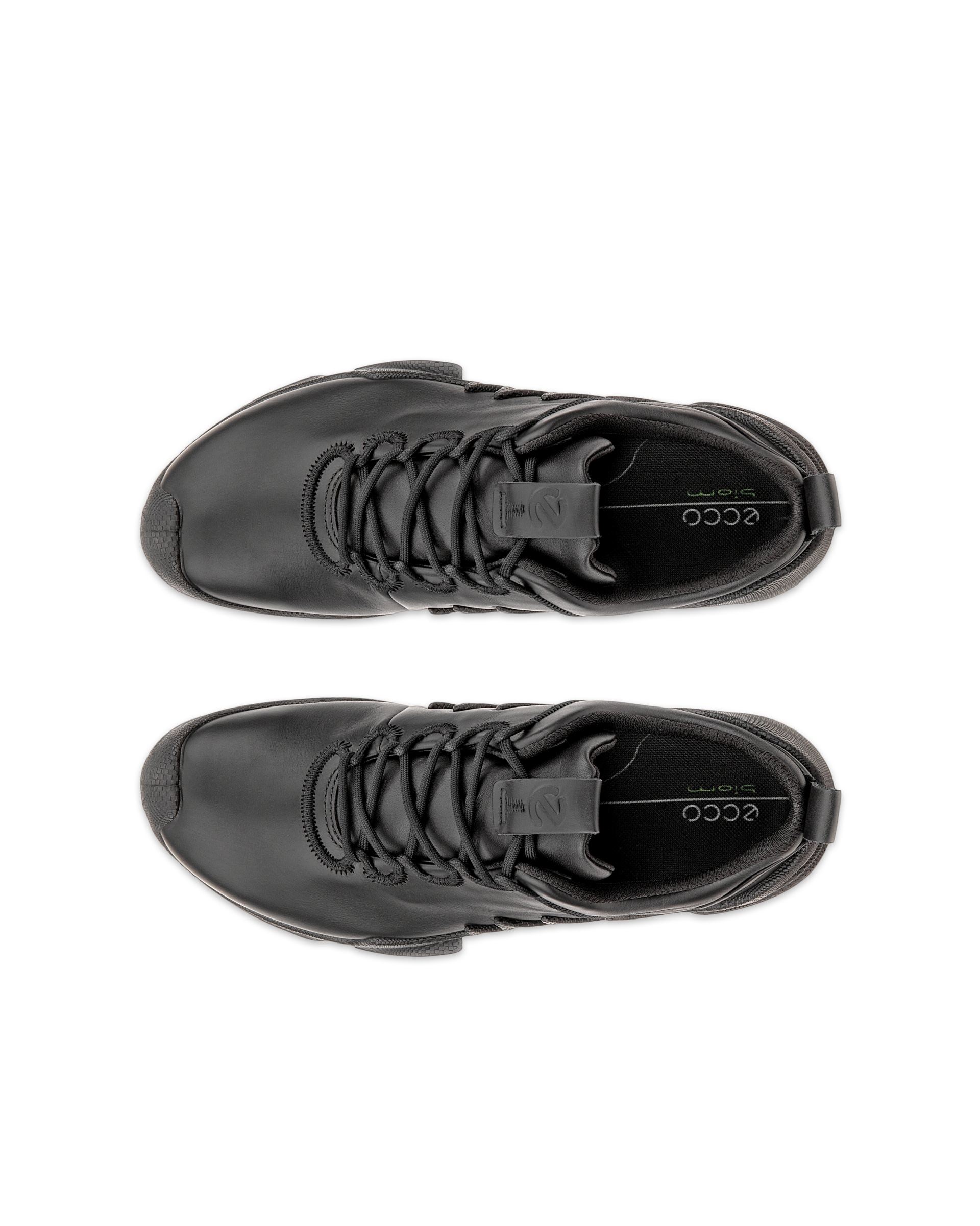 ECCO® Biom AEX chaussure en cuir pour homme - Noir - Top left pair