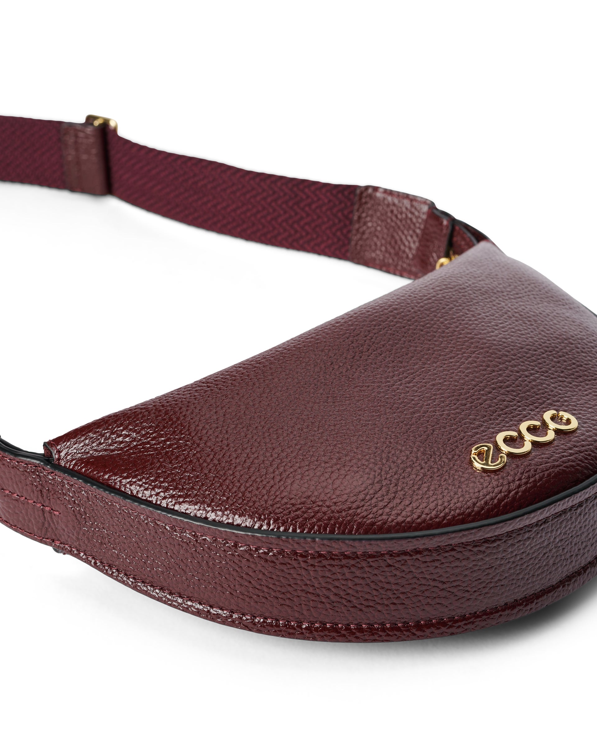 ECCO Fortune Small Shine Pebbled レザークロスボディバッグ - レッド - Detail-2