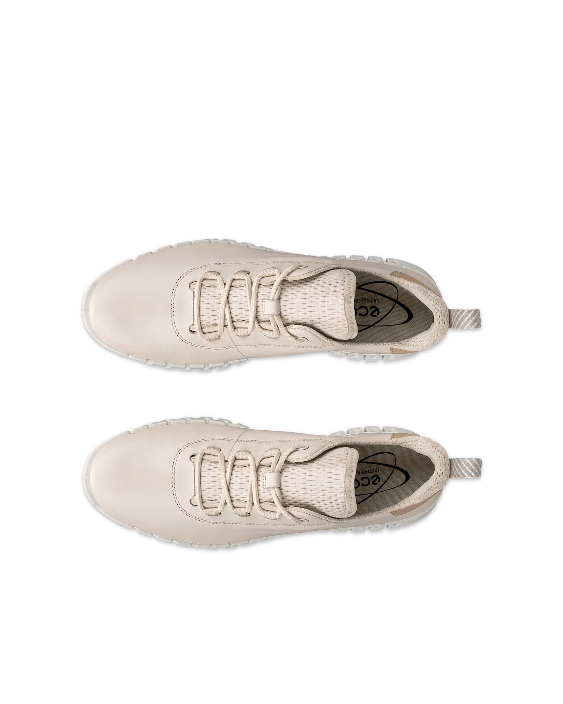 Dámské kožené tenisky ECCO® Gruuv - Béžová - Top left pair