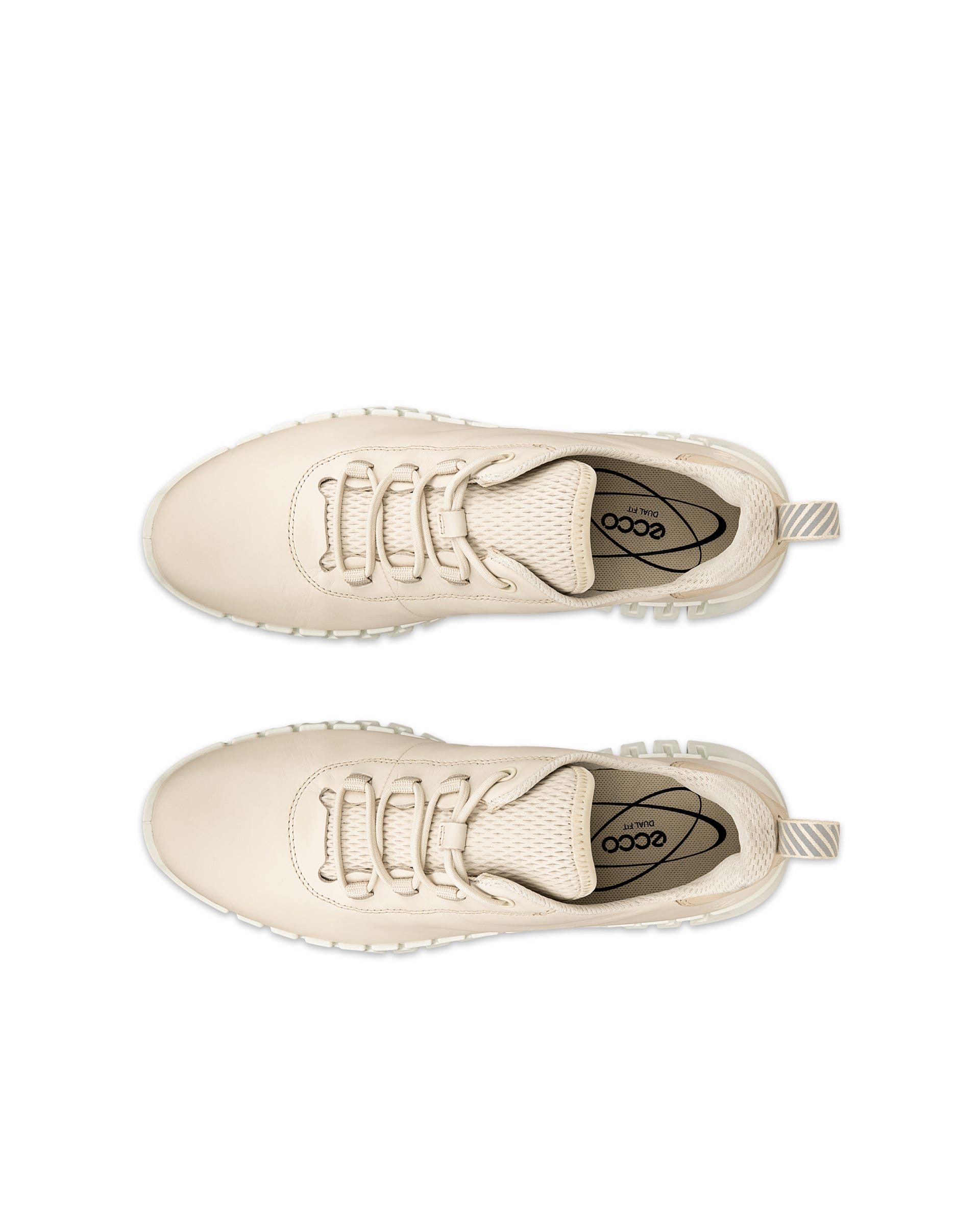 ECCO® GRUUV sneakers i læder til damer - Beige - Outside