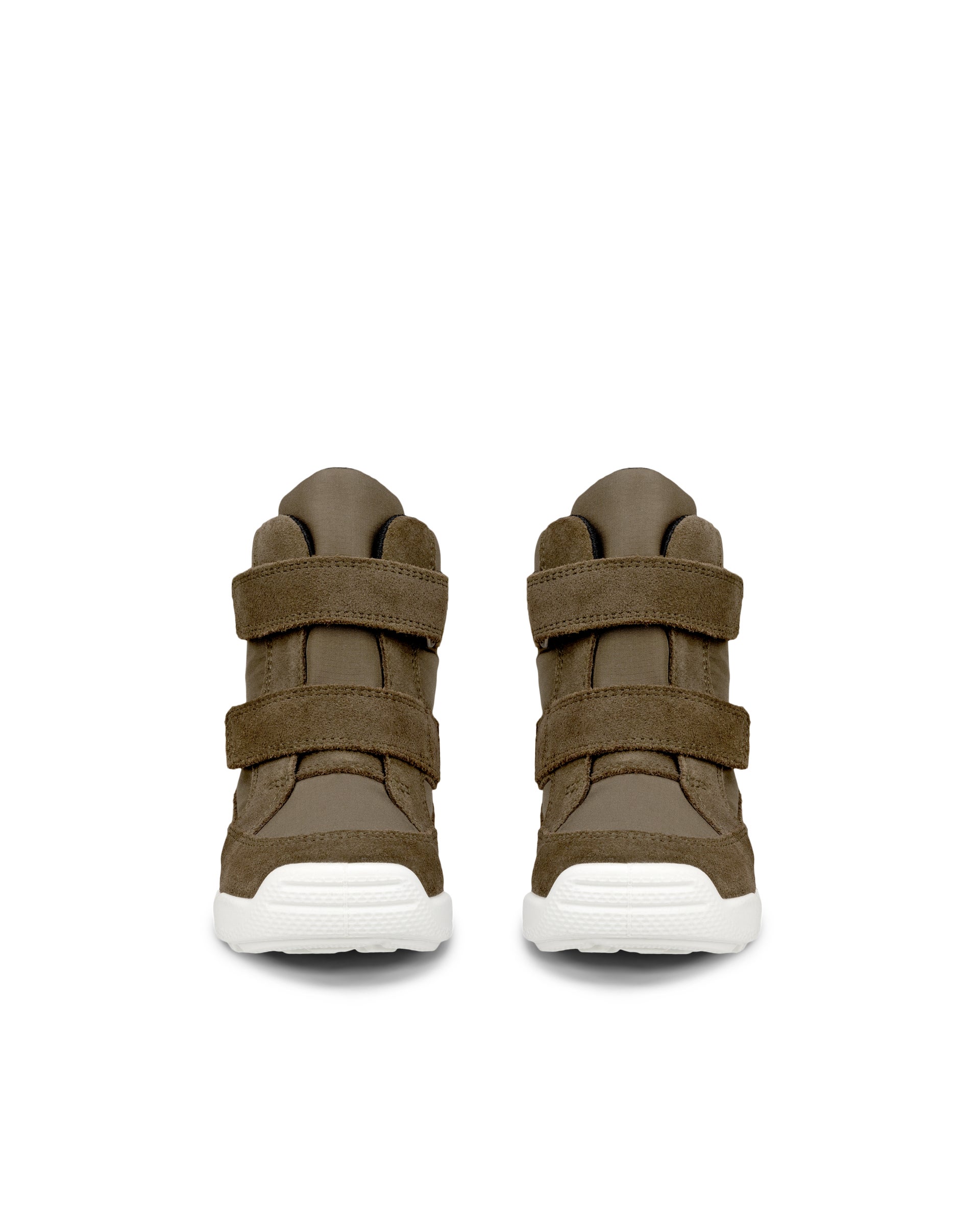 ECCO® Urban Mini Kinder Halbhoher Stiefel aus Veloursleder mit Gore-Tex - Grün - Front pair