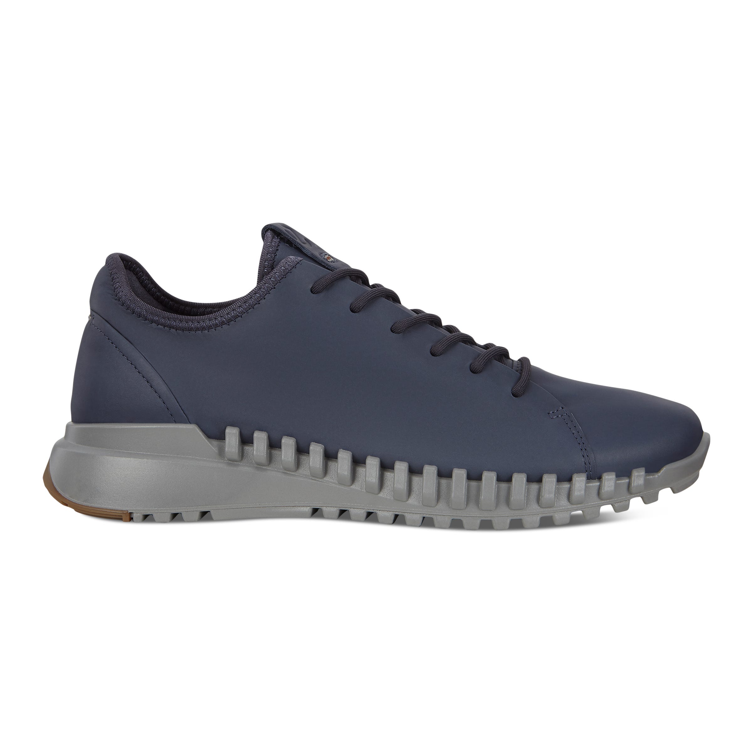 ECCO Zipflex Low メンズ レザースニーカー - ブルー - Outside