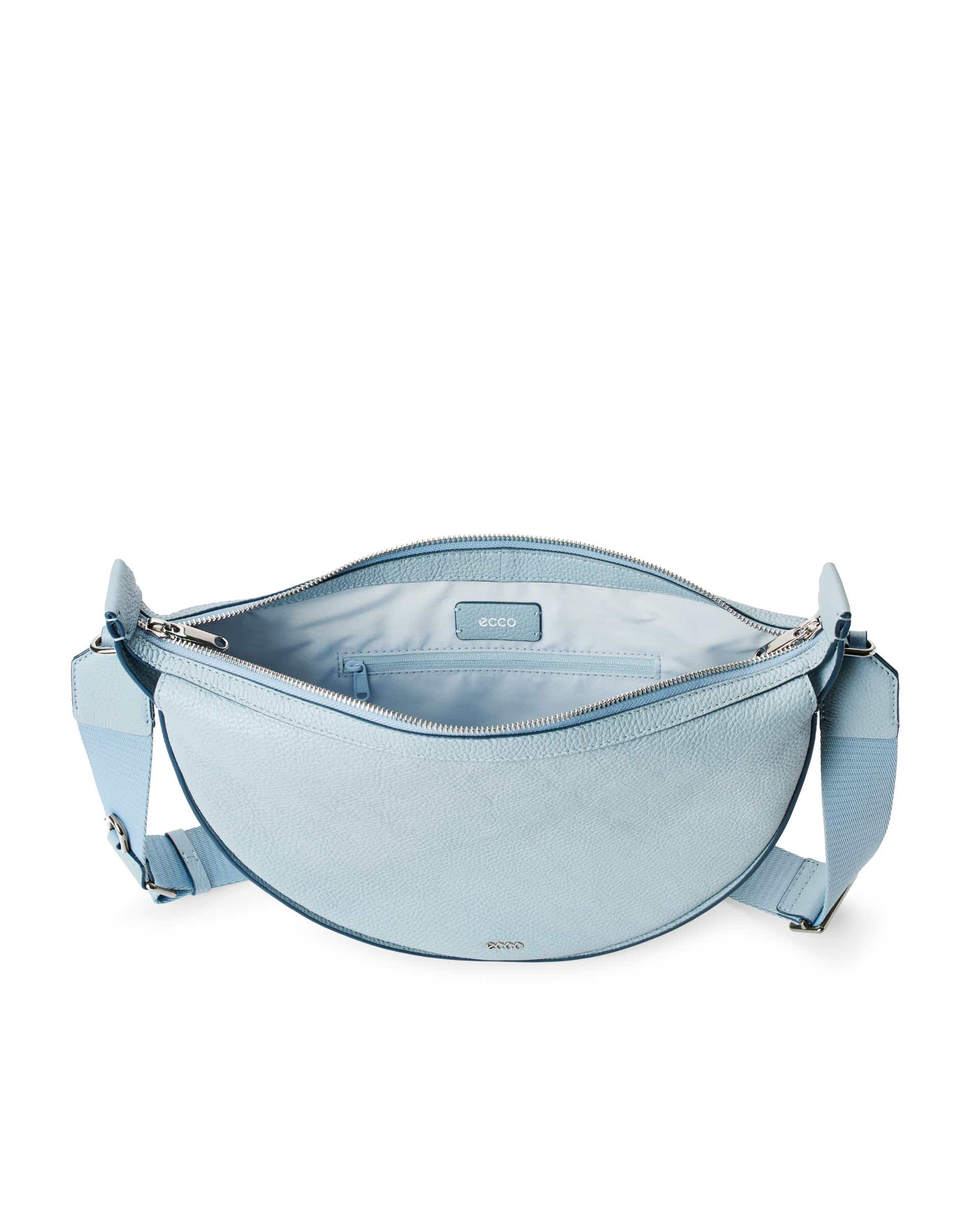 ECCO® Leather Crossbody Bag - Blue - Inside