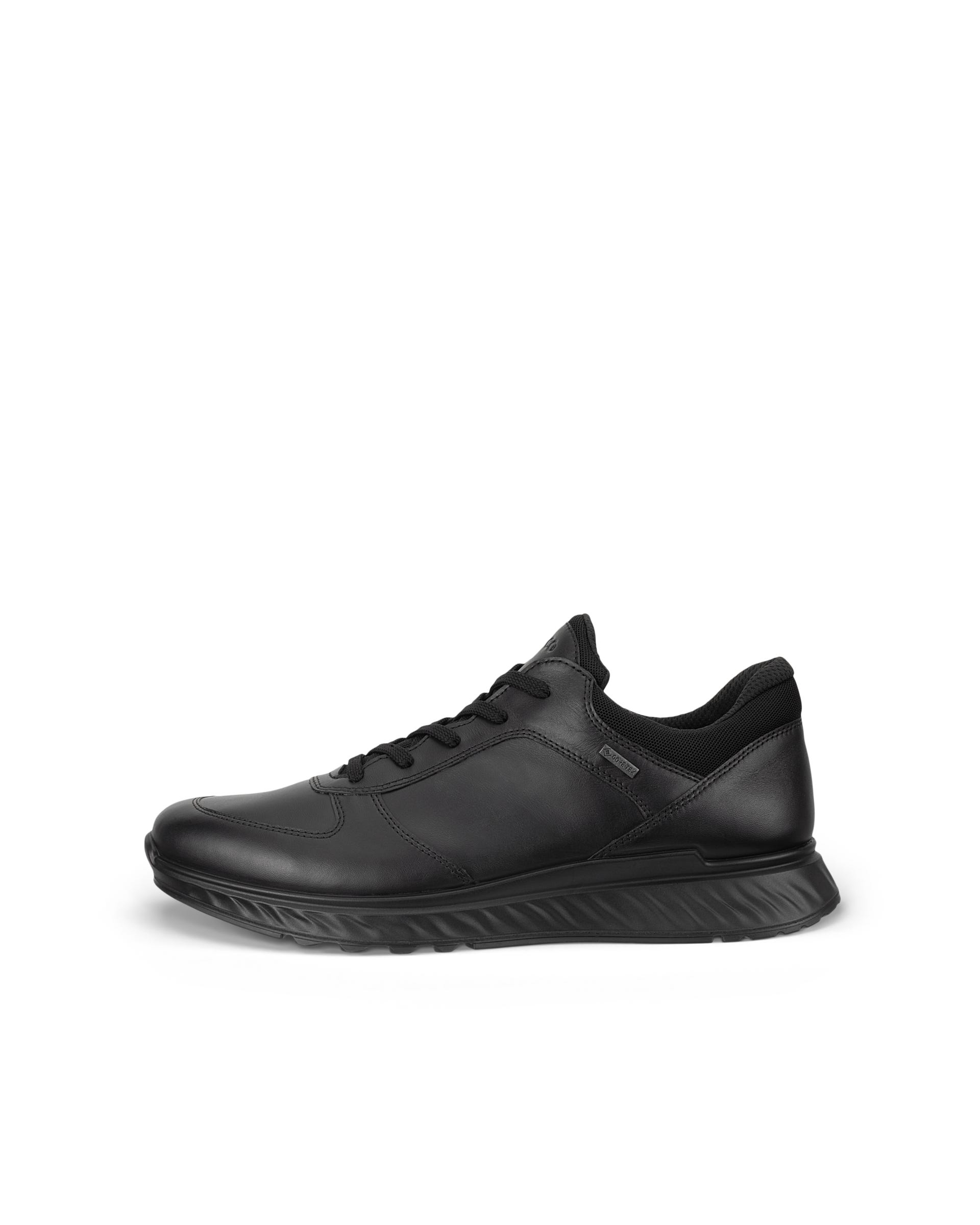 ECCO® EXOSTRIDE baskets de plein air en cuir Gore-Tex pour homme - Noir - Outside