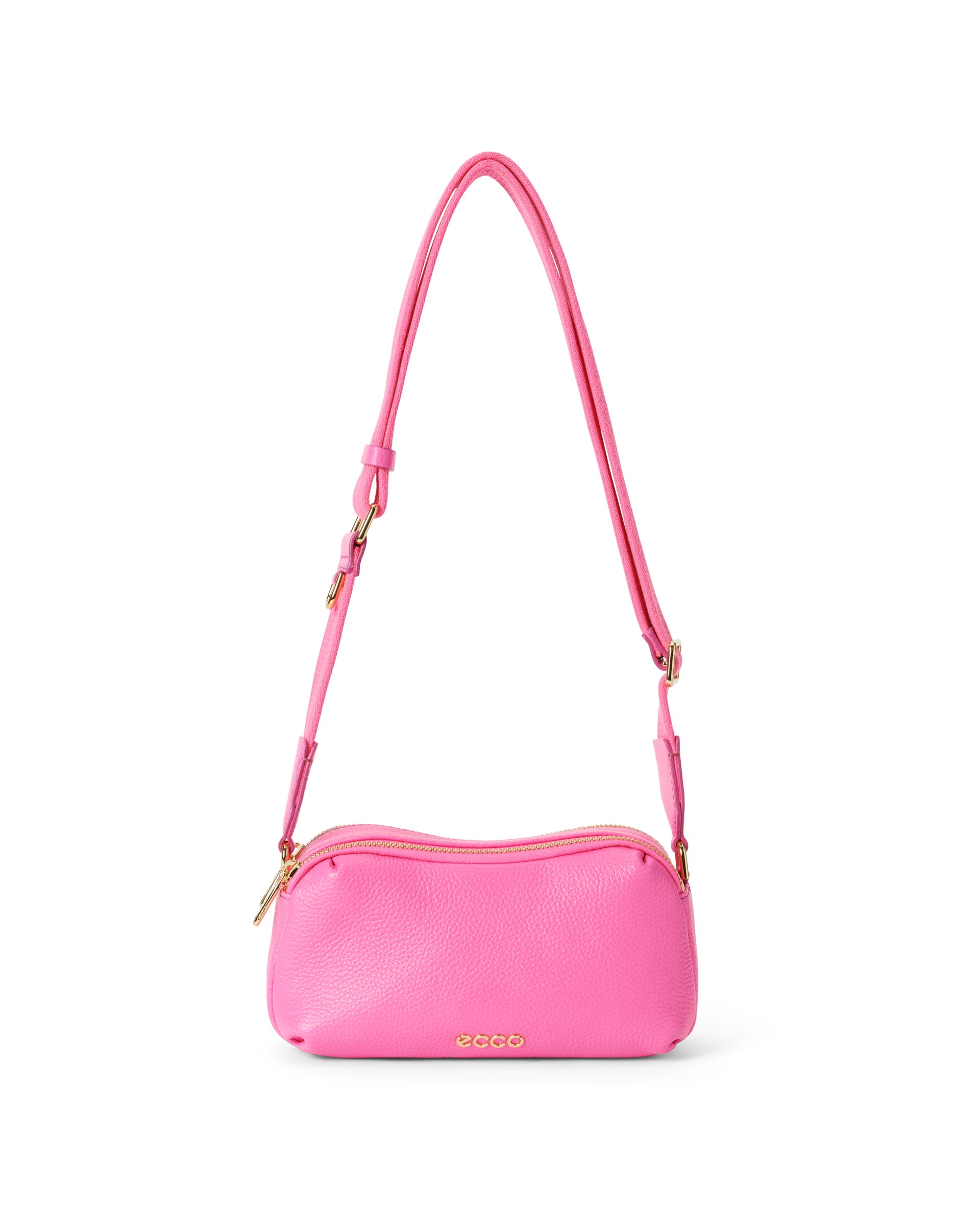 ECCO® Leather Curve Camera Bag - Pink - Main