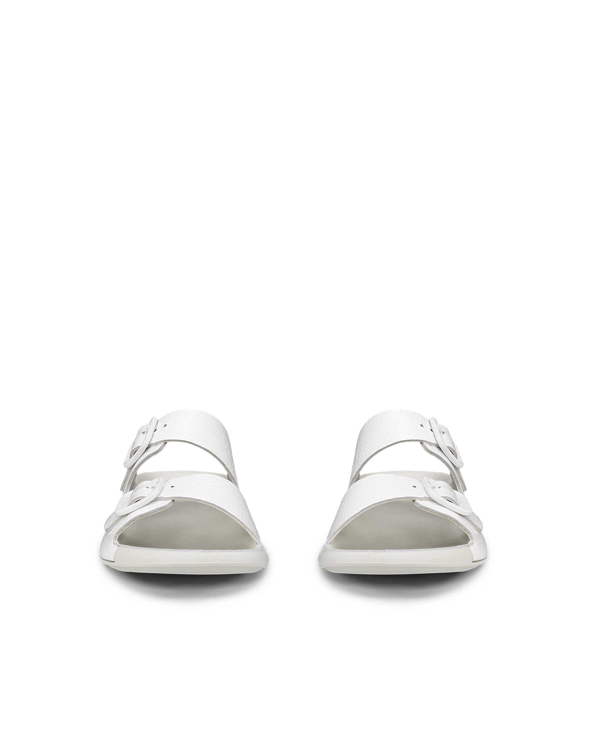 Dámské kožené páskové sandály ECCO® Cozmo - Bílá - Front pair