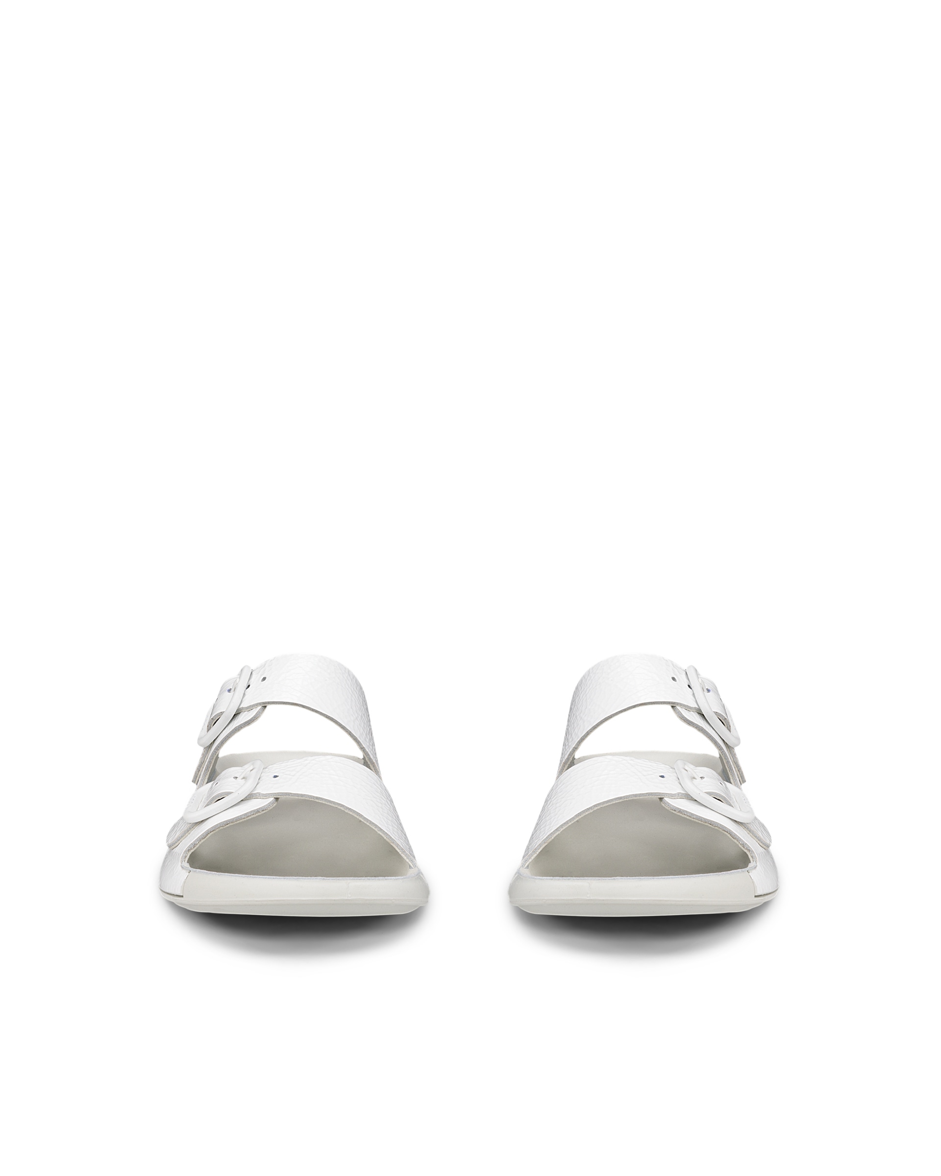 Dámské kožené páskové sandály ECCO® Cozmo - Bílá - Front pair
