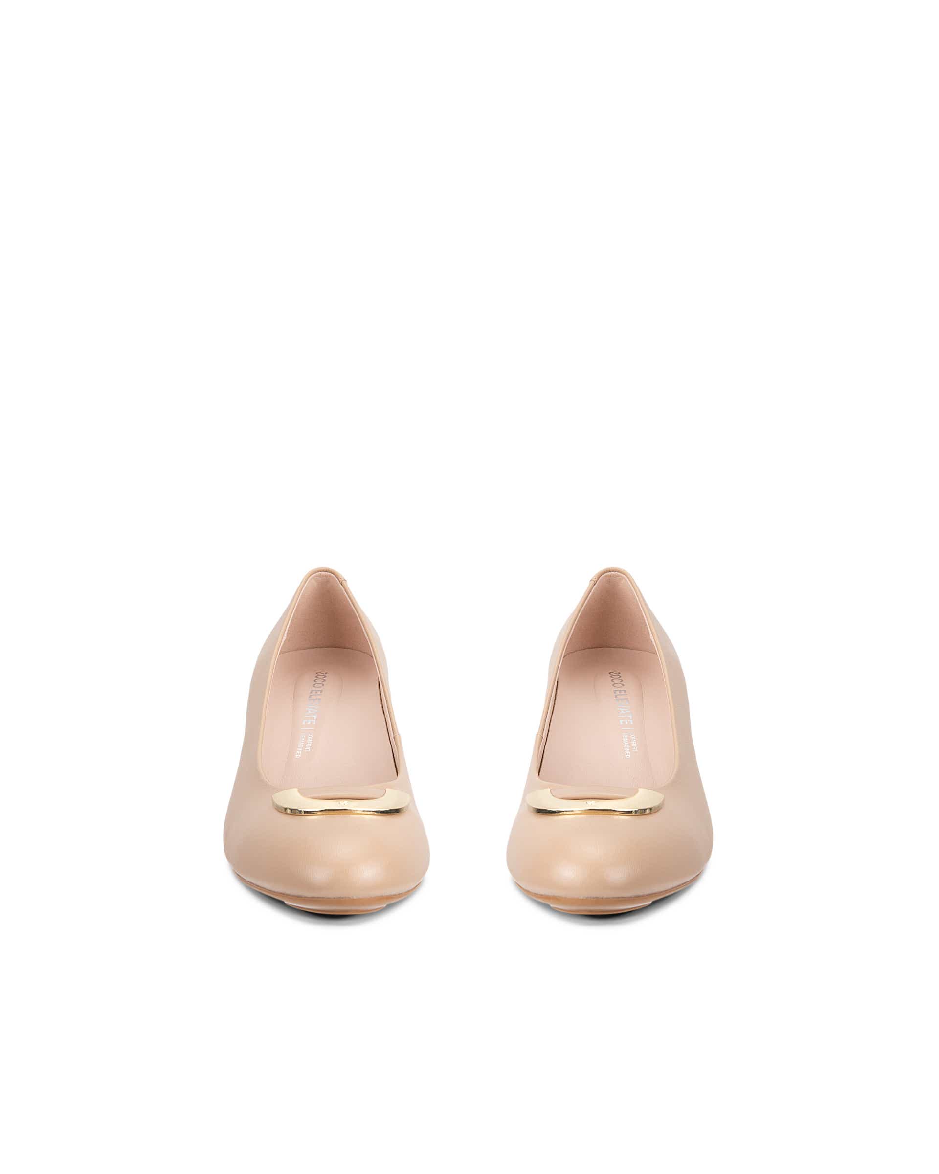 ECCO® ELEVATE 55 escarpins cuir pour femme - Beige - Front pair