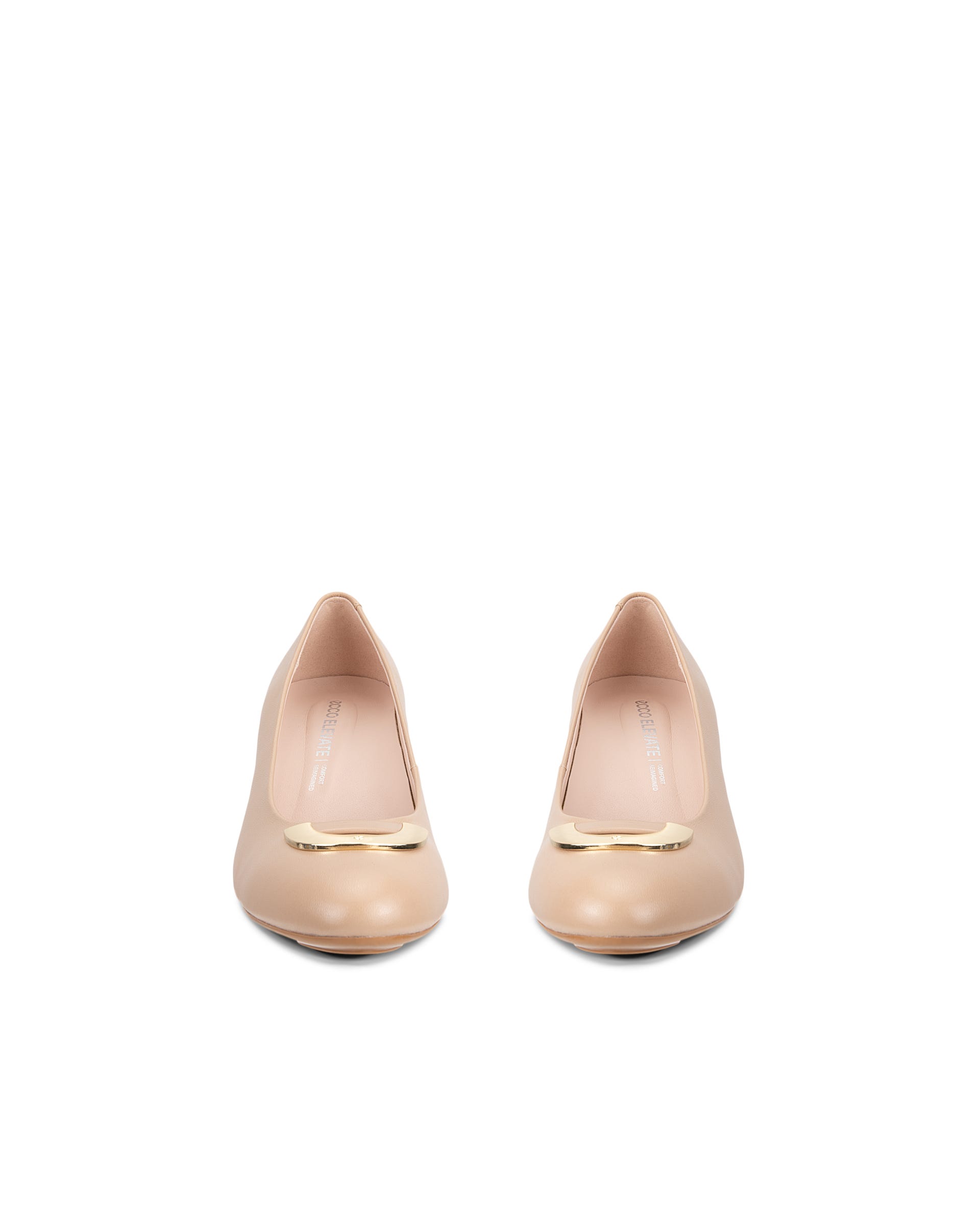 ECCO® ELEVATE 55 escarpins cuir pour femme - Beige - Outside