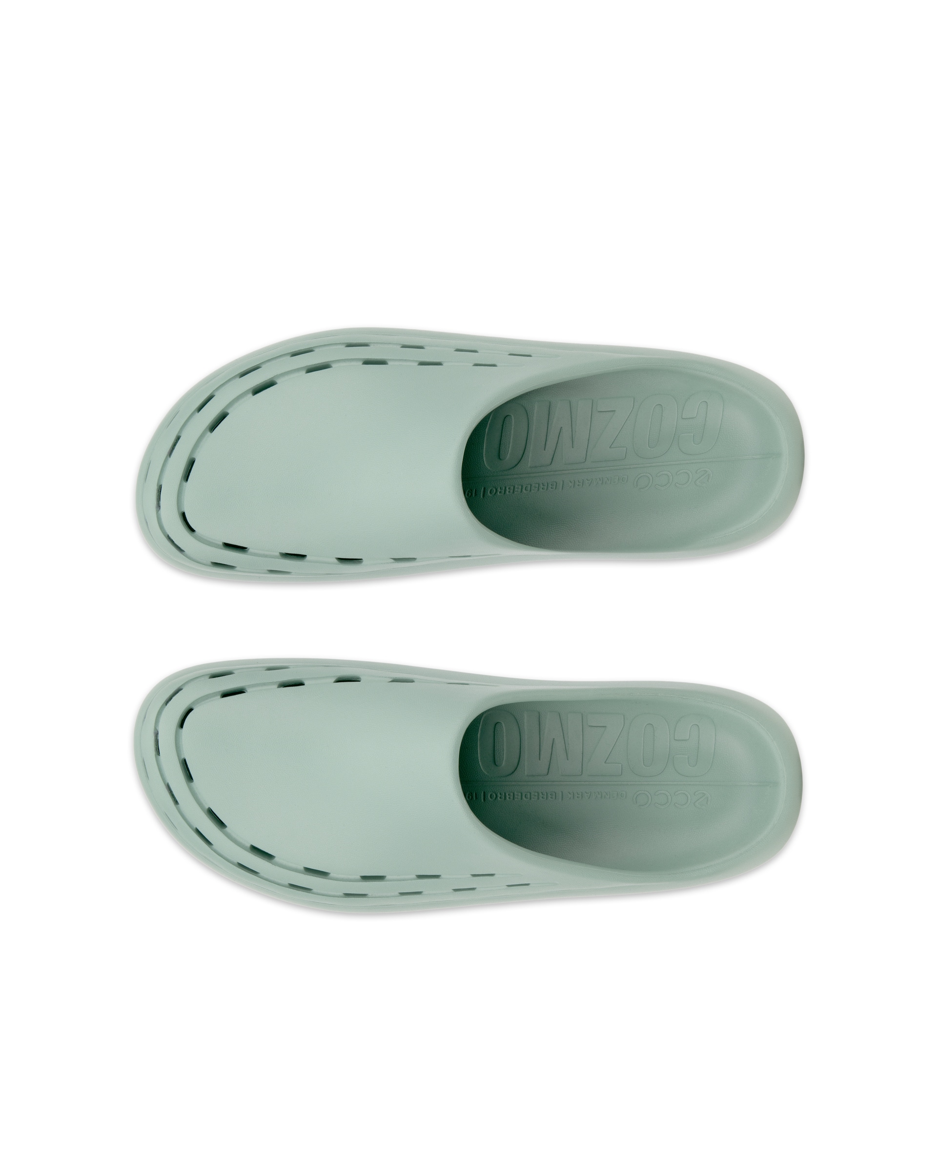 ECCO® Cozmo Slide sandale pour homme - Vert - Top left pair