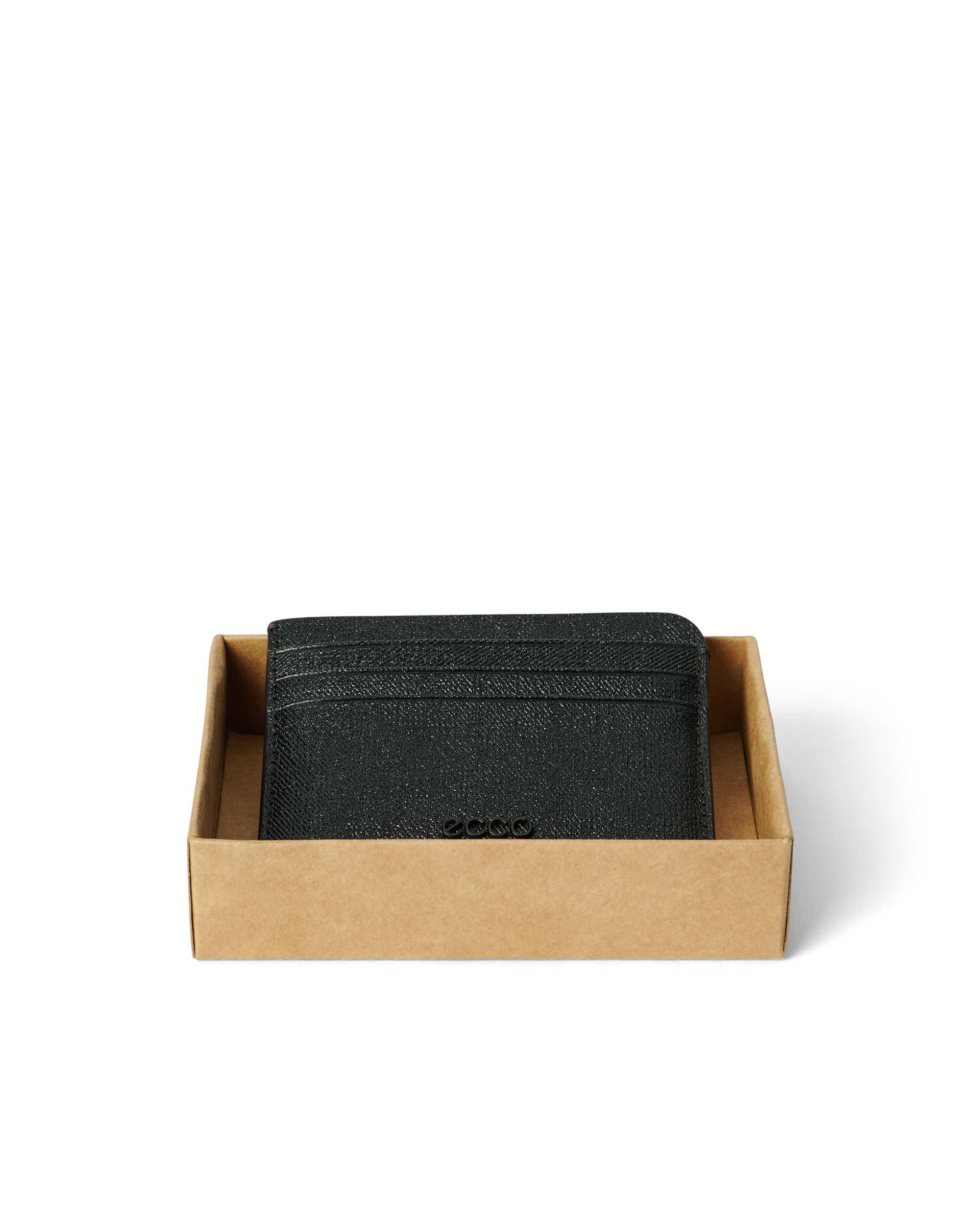 Porta-cartões em pele ECCO® Card Case - Preto - Detail-1