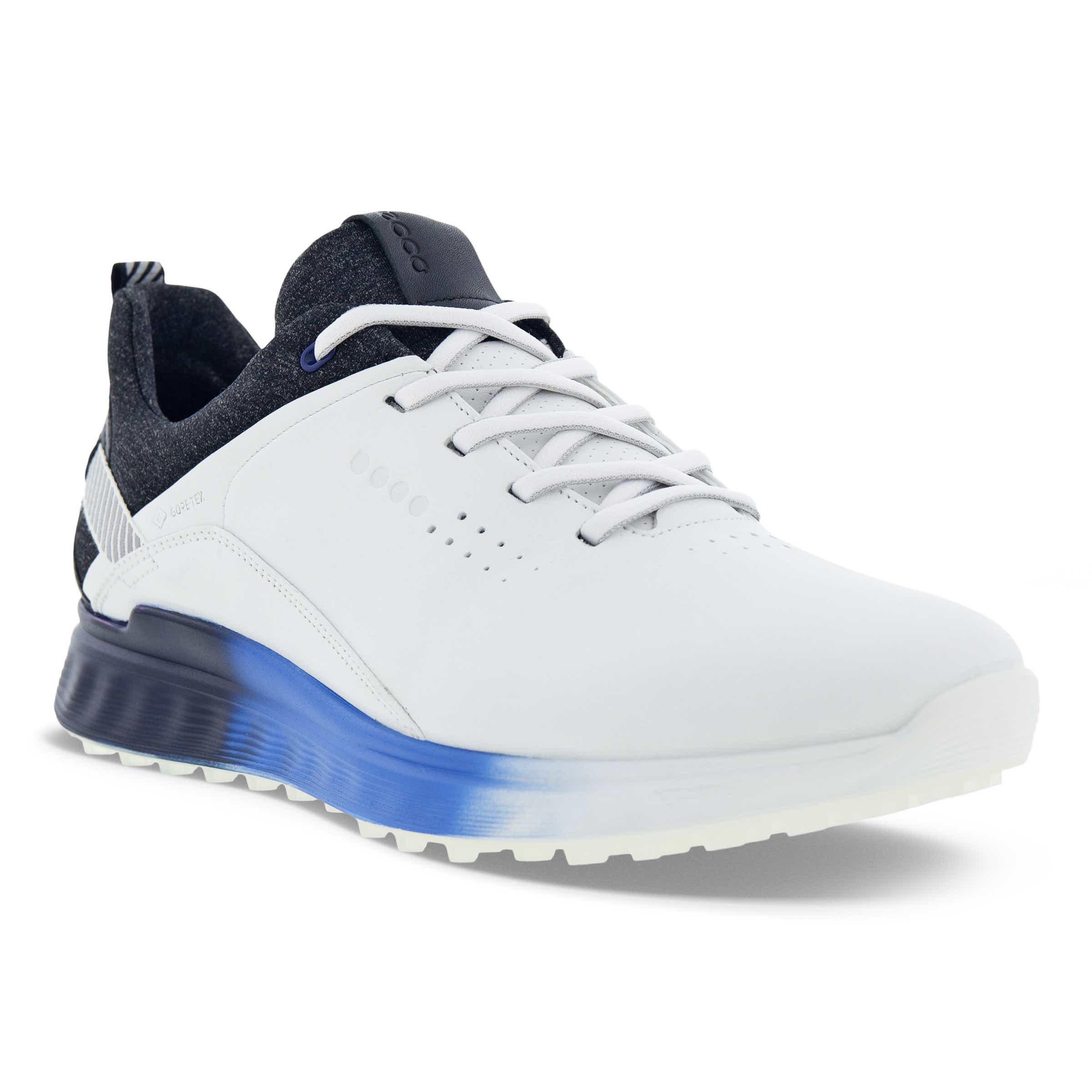 Men's ECCO® Golf S-Three Leather Gore-Tex Shoe - White - Main