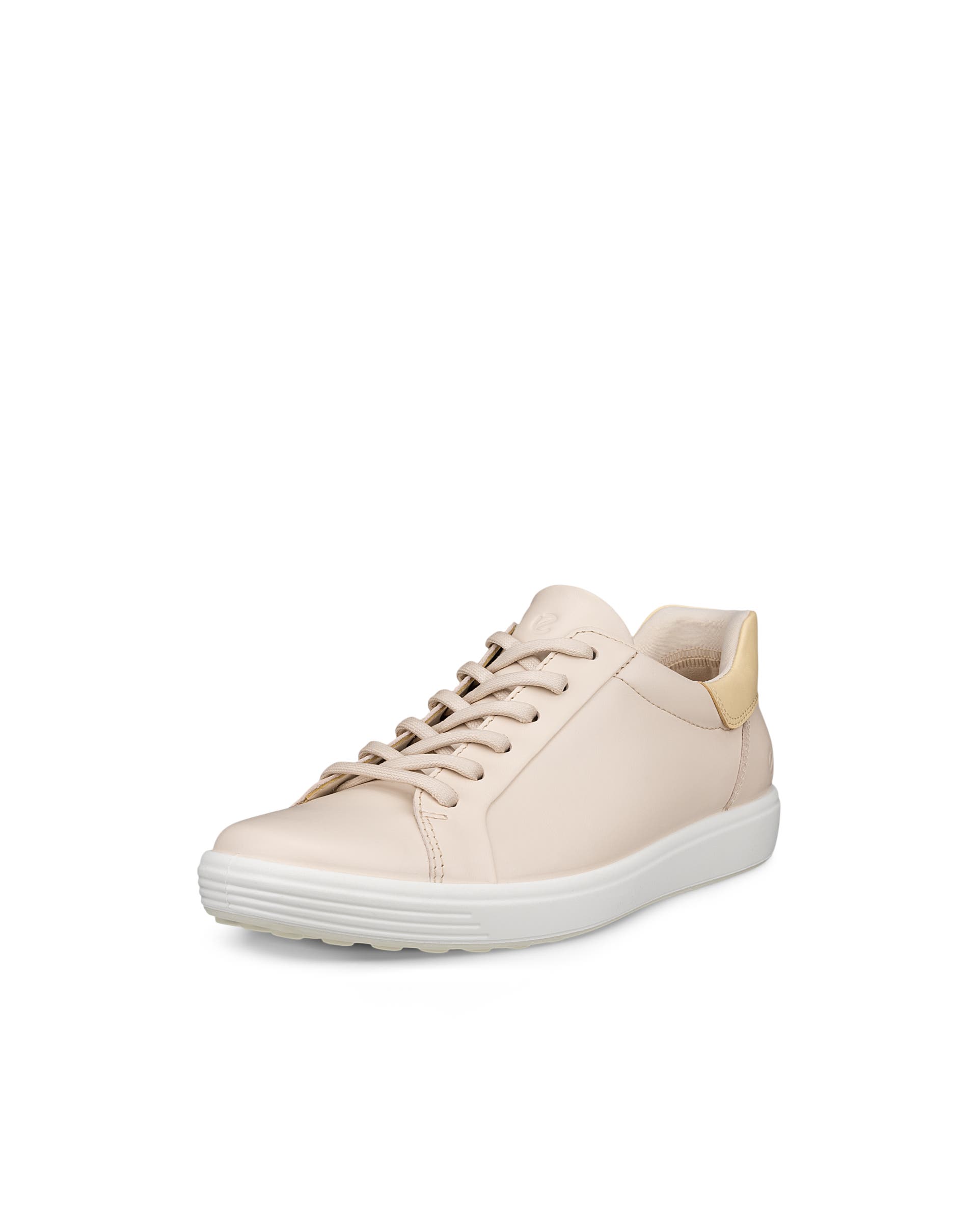 Women's ECCO® Soft 7 Leather Slip-In Sneaker - Beige - Main