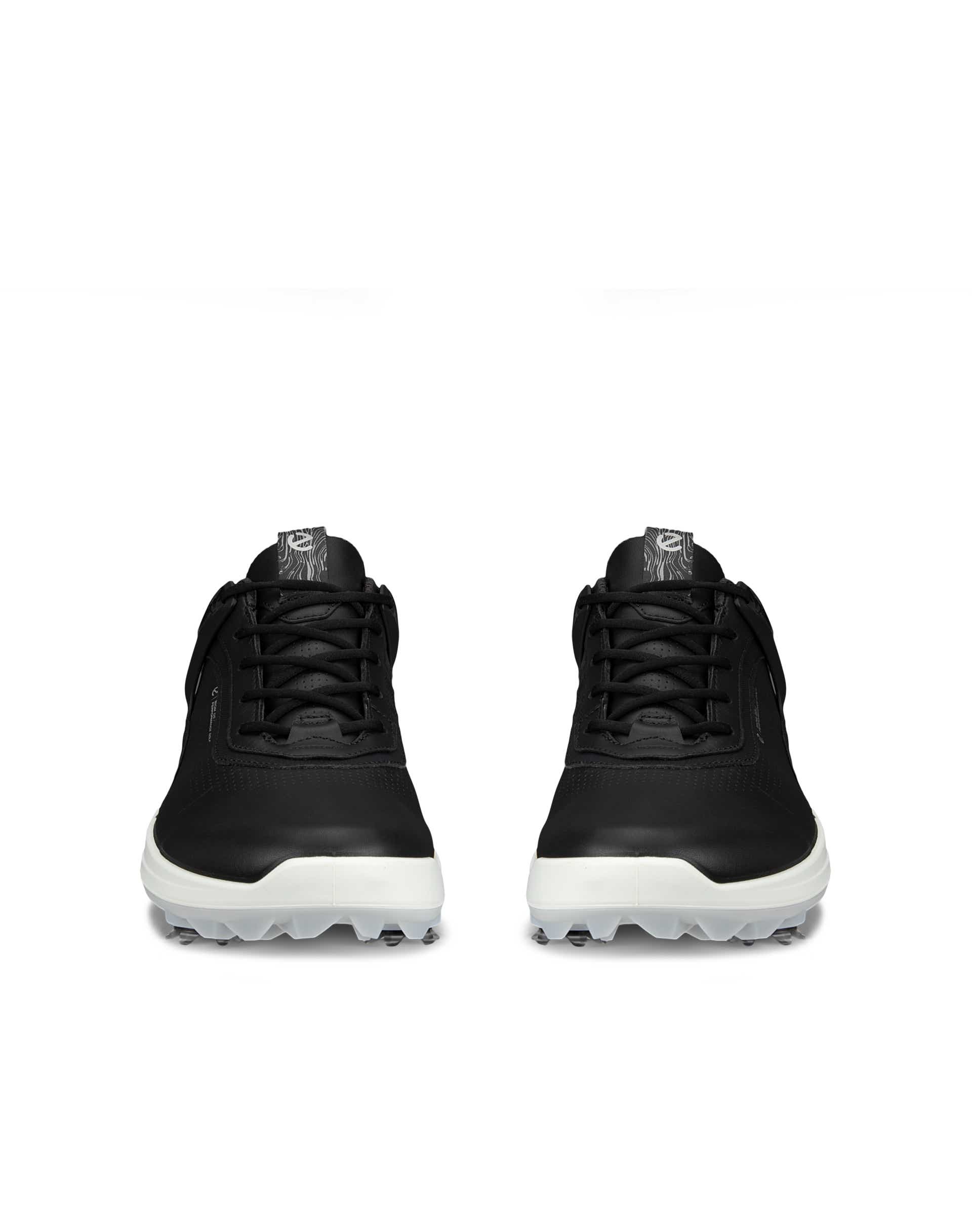 Men's ECCO® Golf Biom G5 Leather Cleated Waterproof Golf Shoe - Black - Front pair