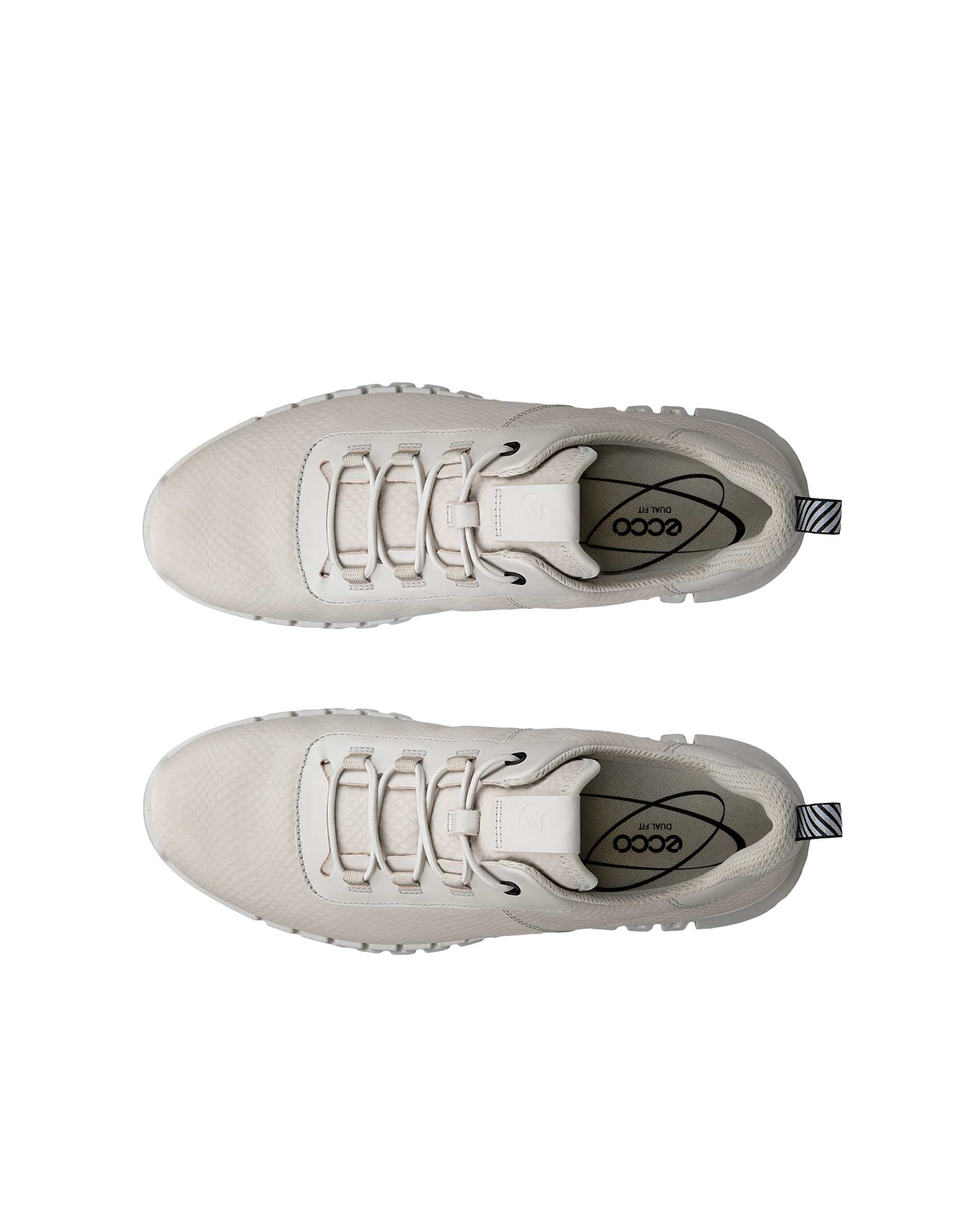 ECCO® Gruuv baskets en cuir pour homme - Gris - Top left pair