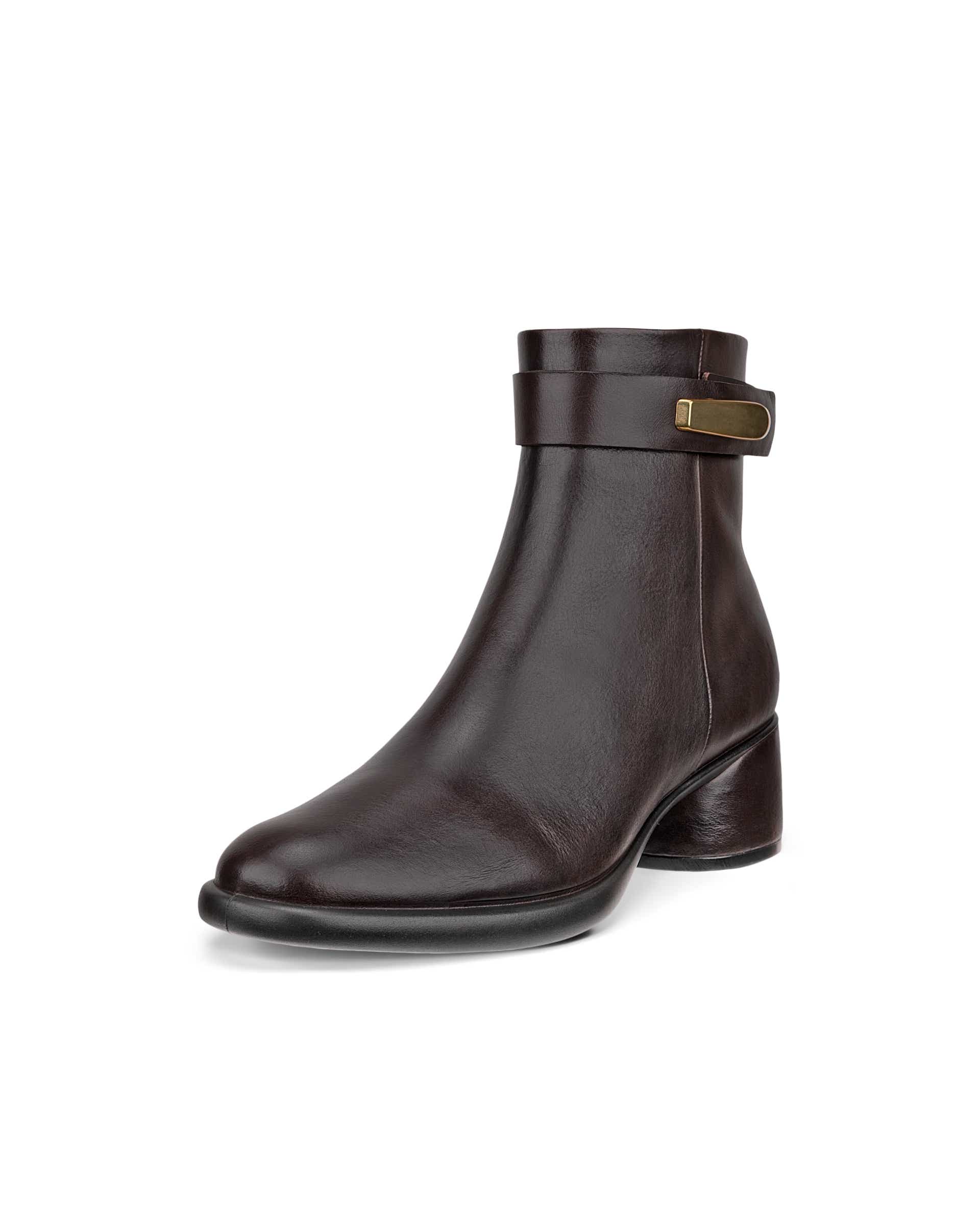 Women's ECCO® Sculpted LX 35 Leather Ankle Boot - Brown - Main