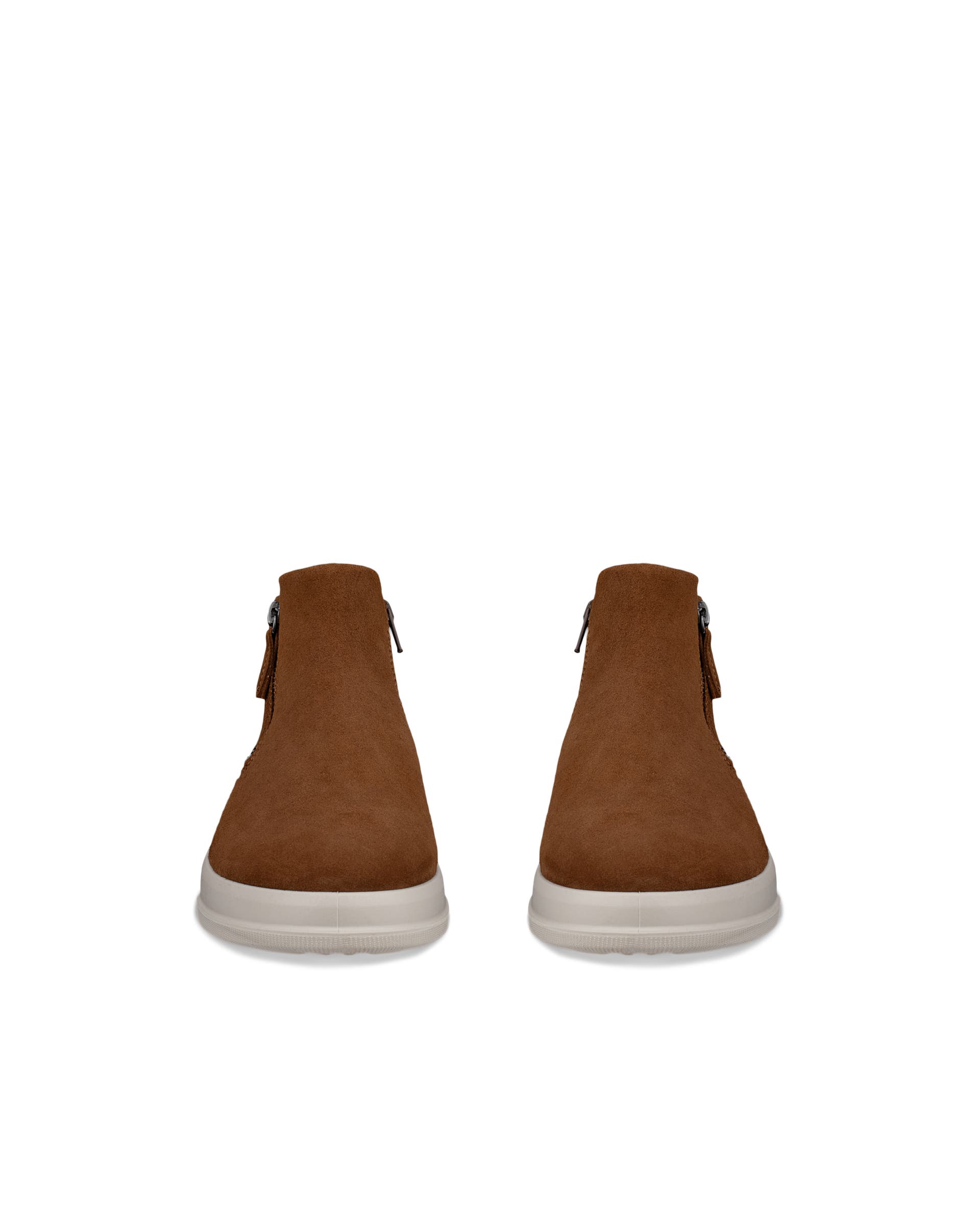 Damskie zamszowe buty ECCO® MOVE - Brązowy - Front pair