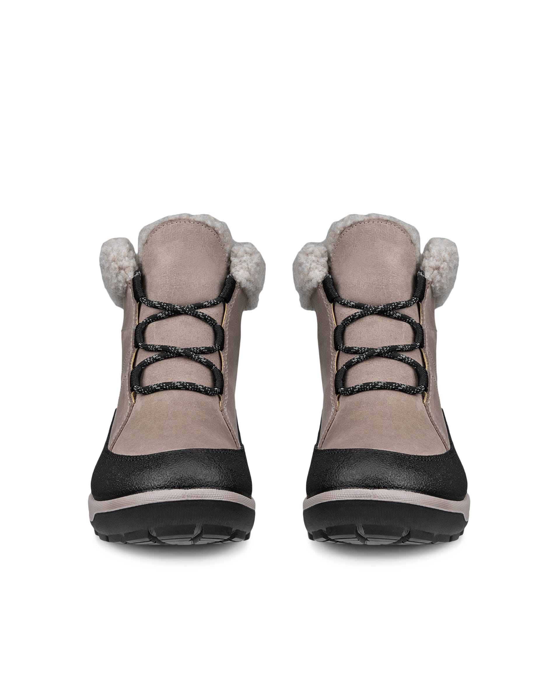 Women's ECCO® TRACE LITE Nubuck Waterproof Winter Boot - Grey - Outside