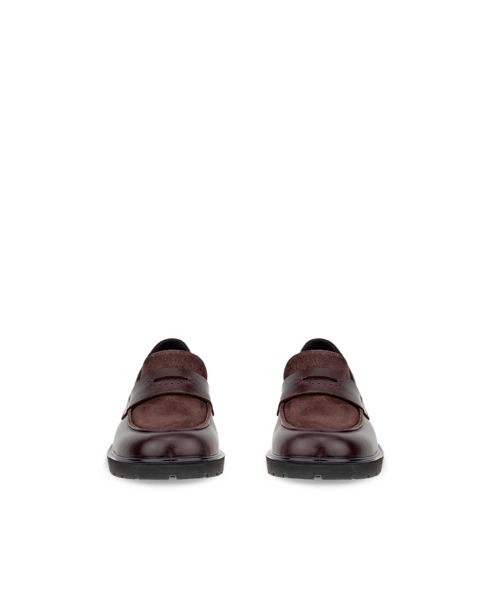 ECCO® METROPOLE VIENNA ženske kožne mokasinke - Smeđa - Front pair
