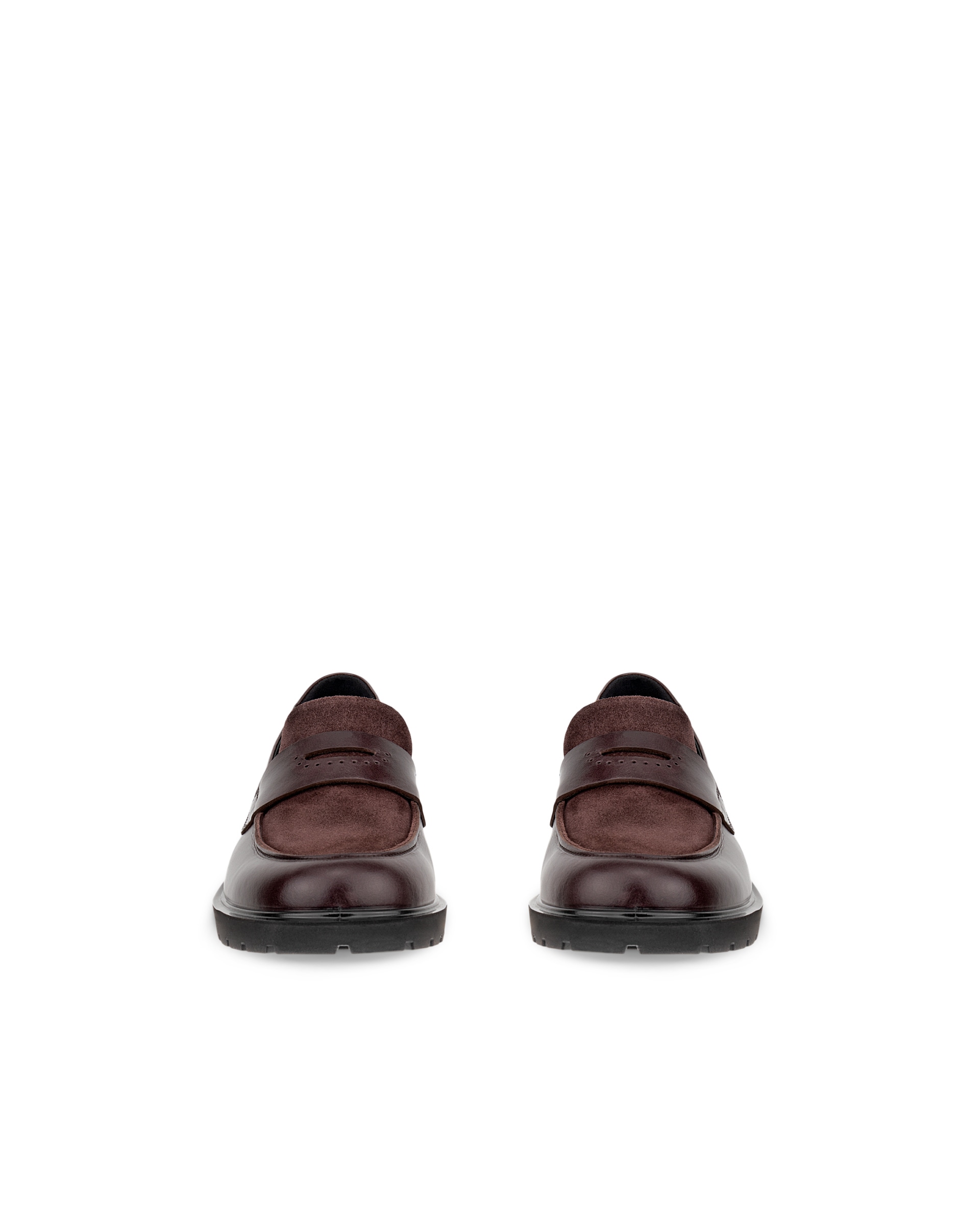 ECCO® METROPOLE VIENNA ženske kožne mokasinke - Smeđa - Front pair