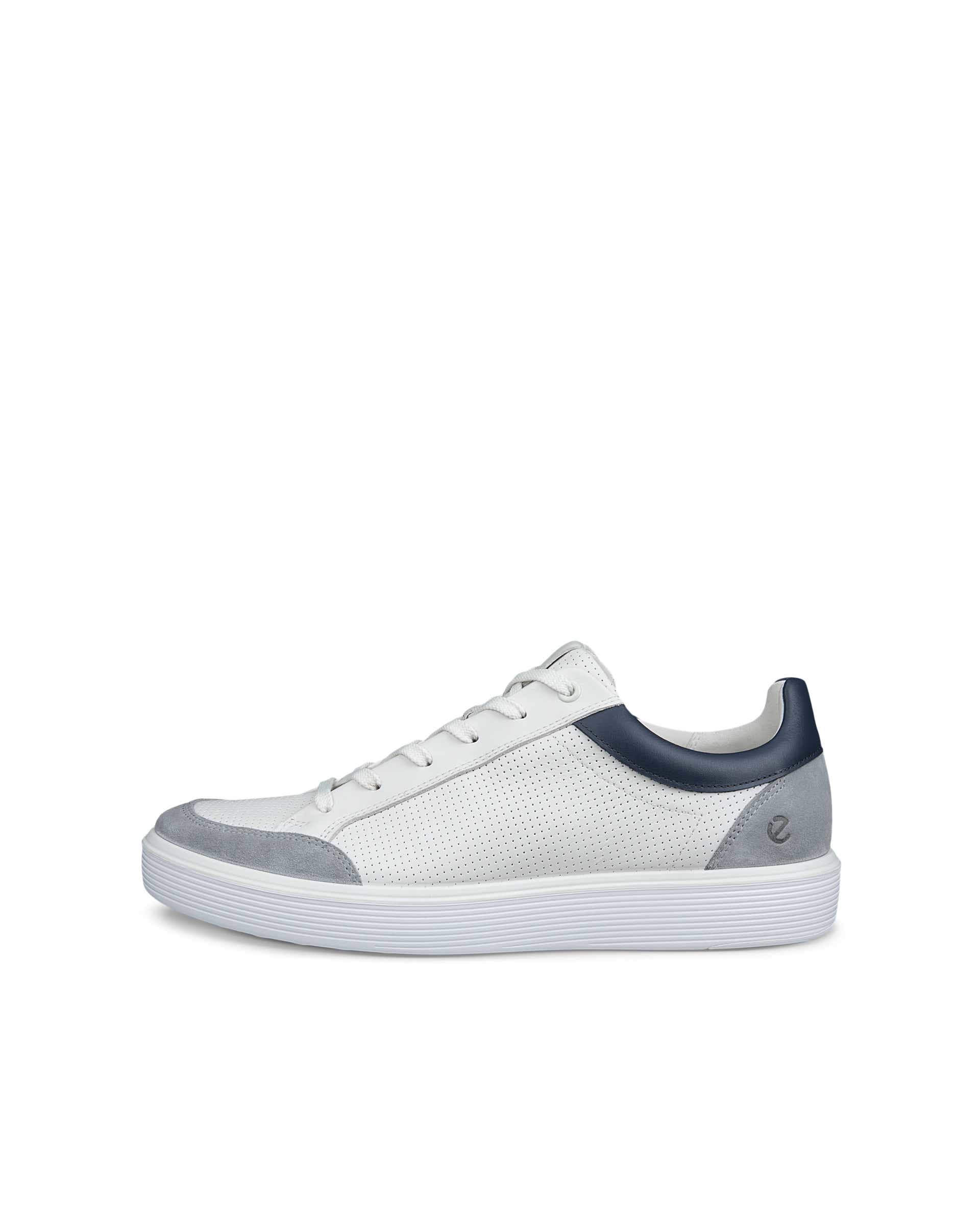 Men's ECCO® Soft 60 Leather Sneaker - White - Outside