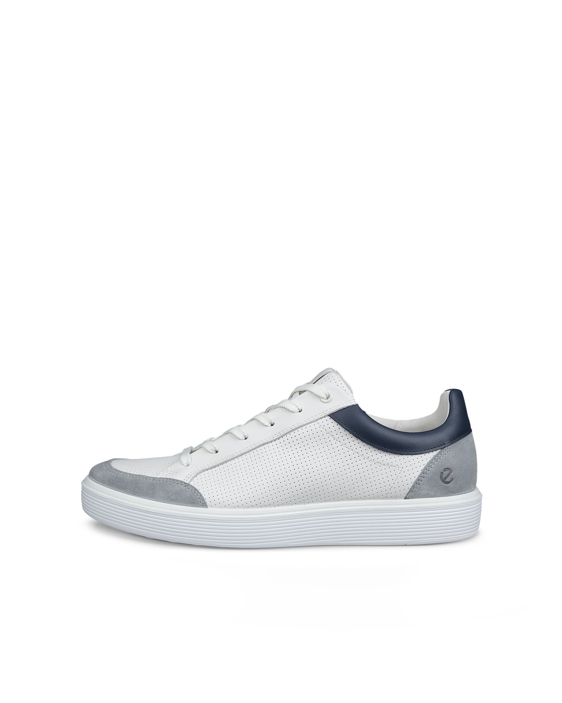 Men's ECCO® Soft 60 Leather Sneaker - White - Outside