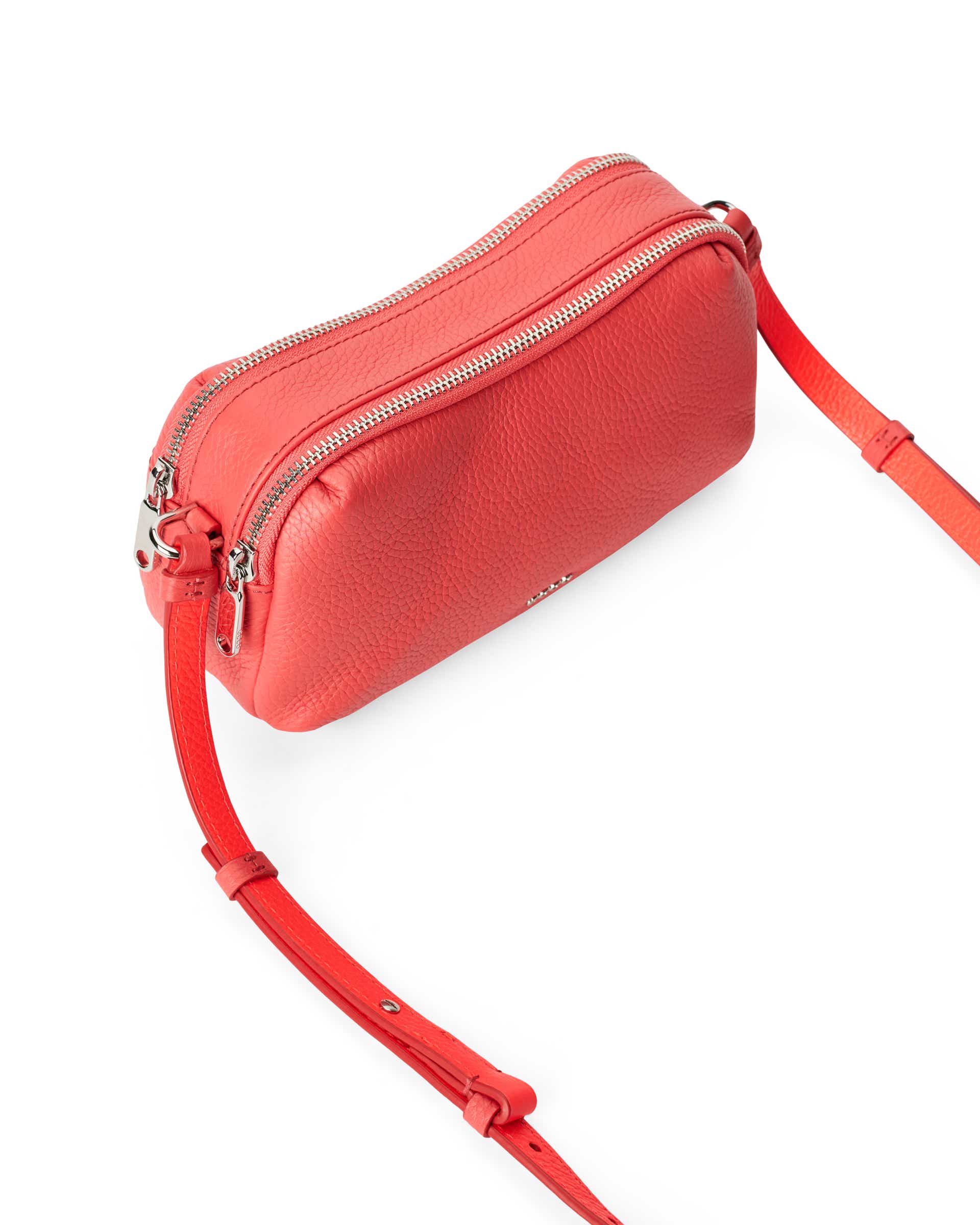 ECCO® Leather Camera Bag Bag - Red - Detail-2