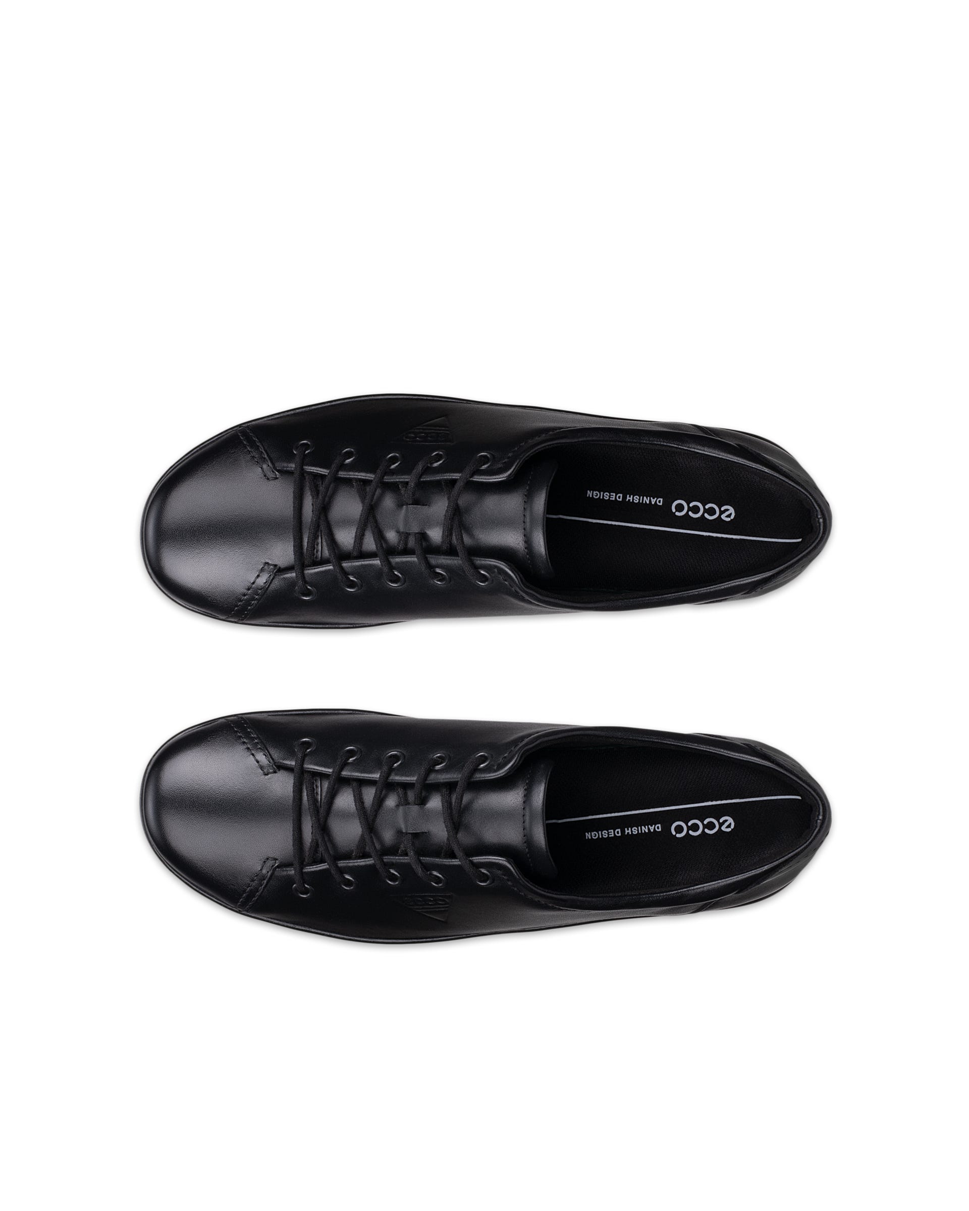 ECCO SOFT 2.0 LACE SHOE - Black - Outside
