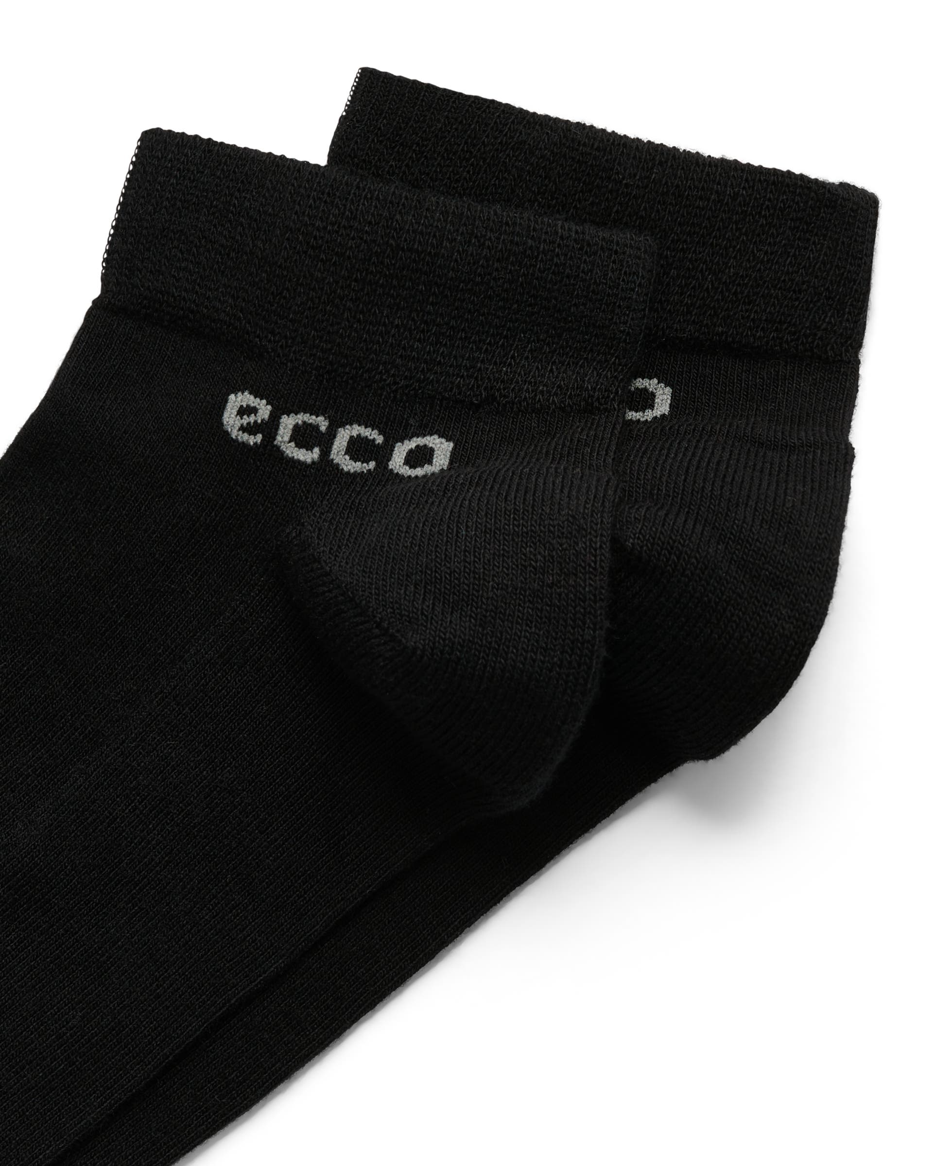 Uniseks nizke nogavice (2 para) ECCO® Longlife - Črna - Detail-1