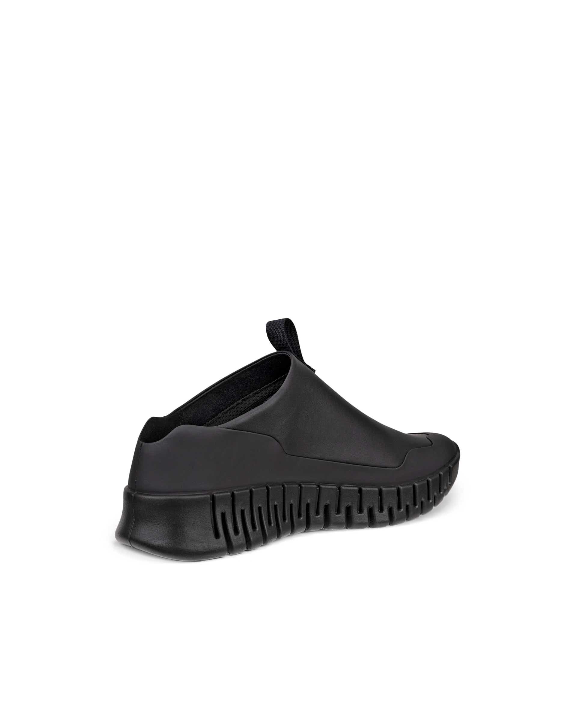 Women's ECCO® Gruuv Leather Slip-On - Black - Back
