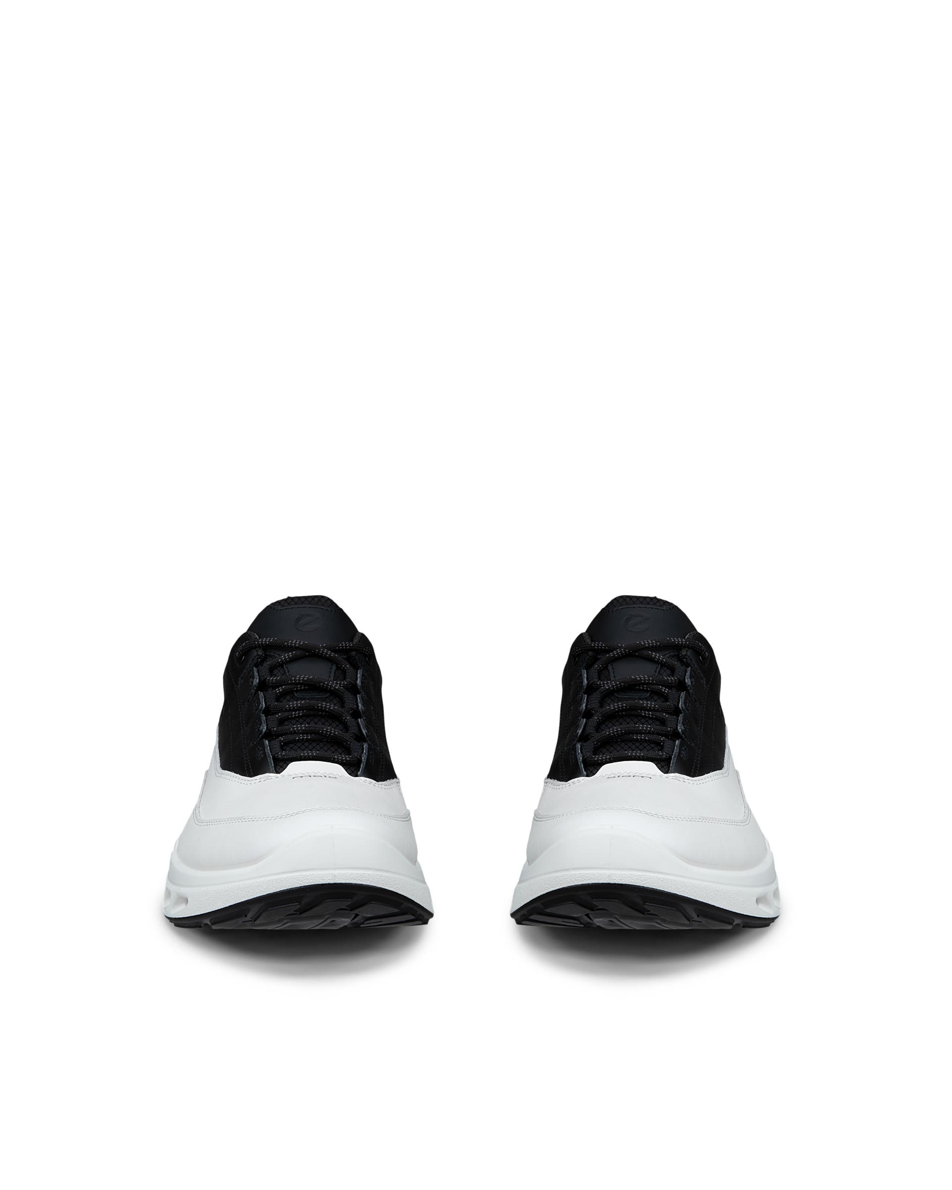 ECCO® BIOM 720 baskets de plein air en cuir Gore-Tex pour homme - Blanc - Front pair