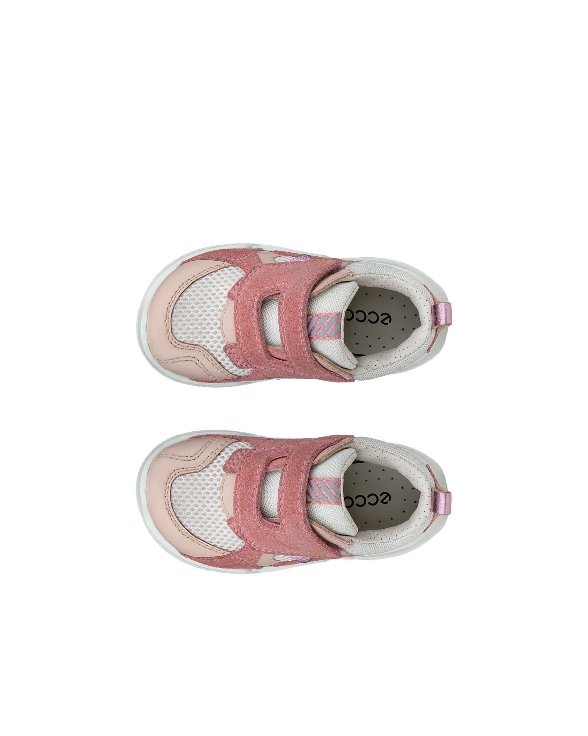 ECCO® Soft 7 baskets en nubuck pour femme - Rose - Top left pair