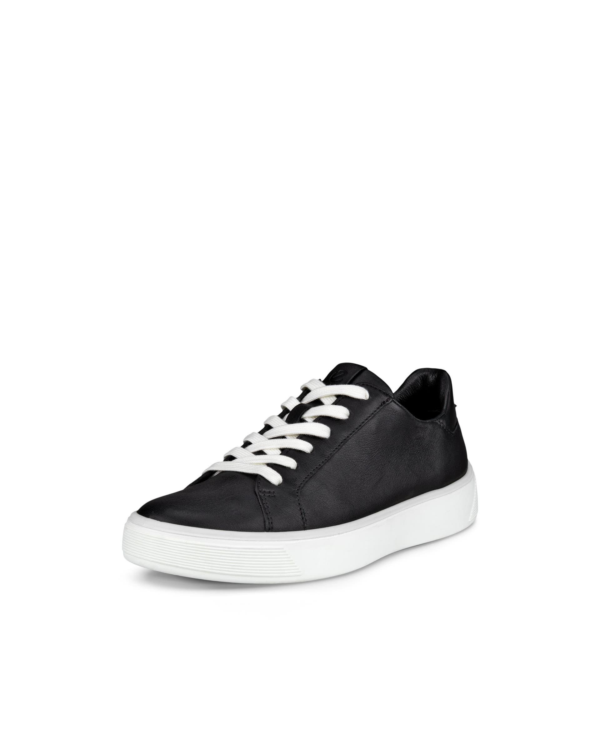 ECCO® Street Tray női bőr sneaker - Fekete - Main