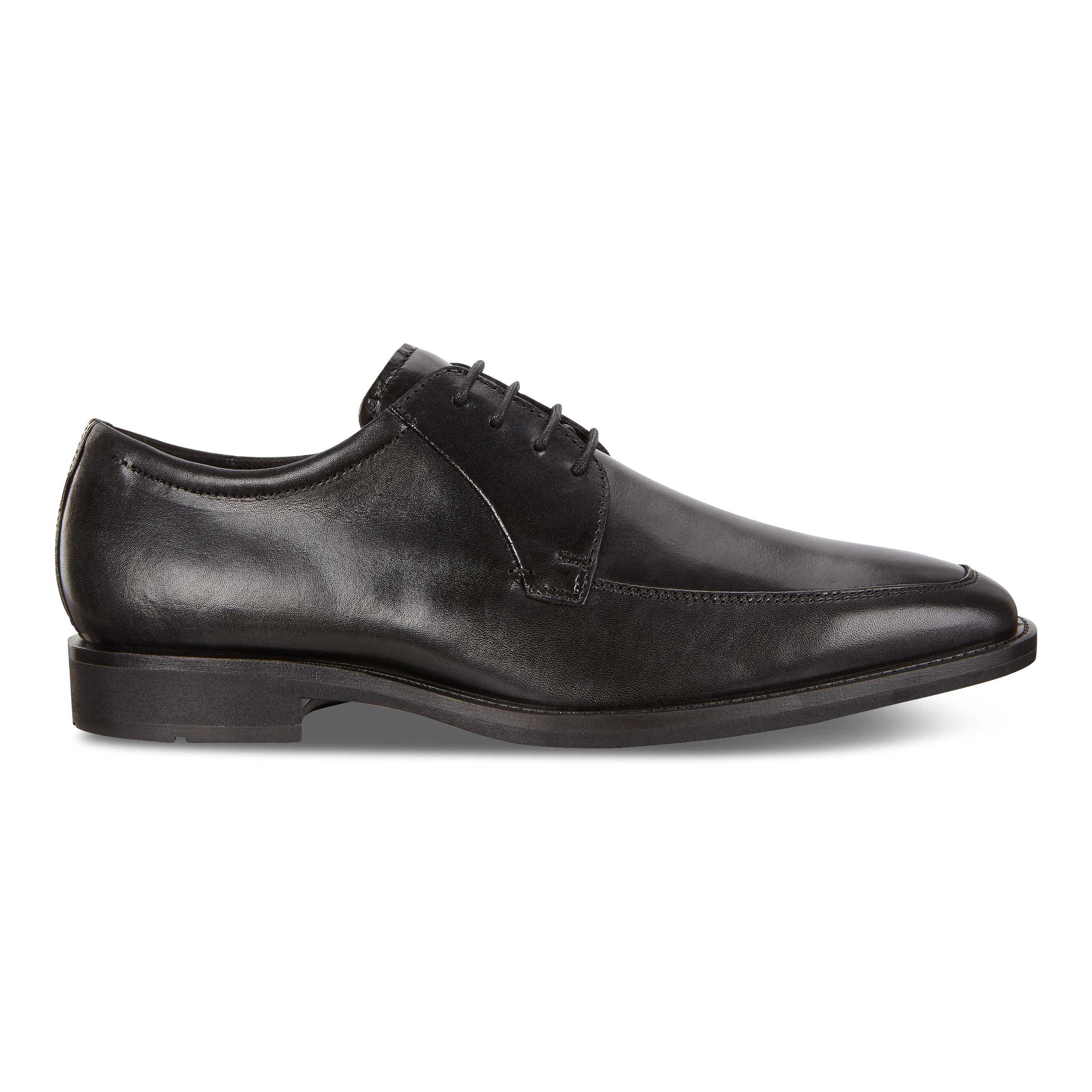 ECCO Calcan Derby Shoes - Black - Outside