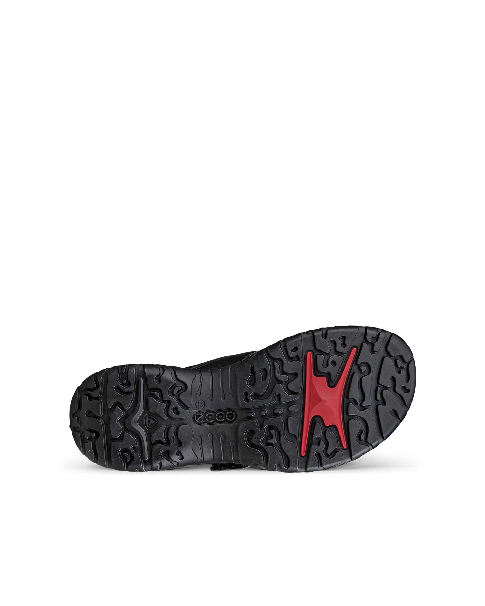 Women's ECCO® Offroad Roam Leather Slide Sandal - Black - Sole