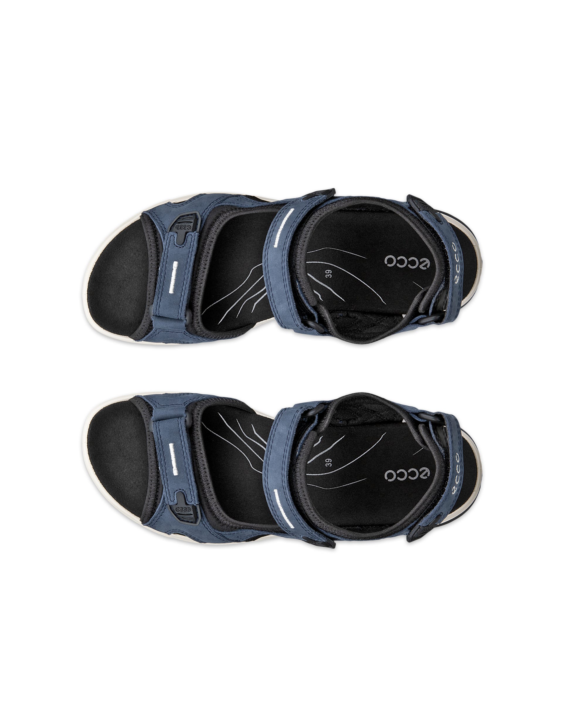 ECCO® OFFROAD Nubuck vandringssandal dam - Blå - Top left pair