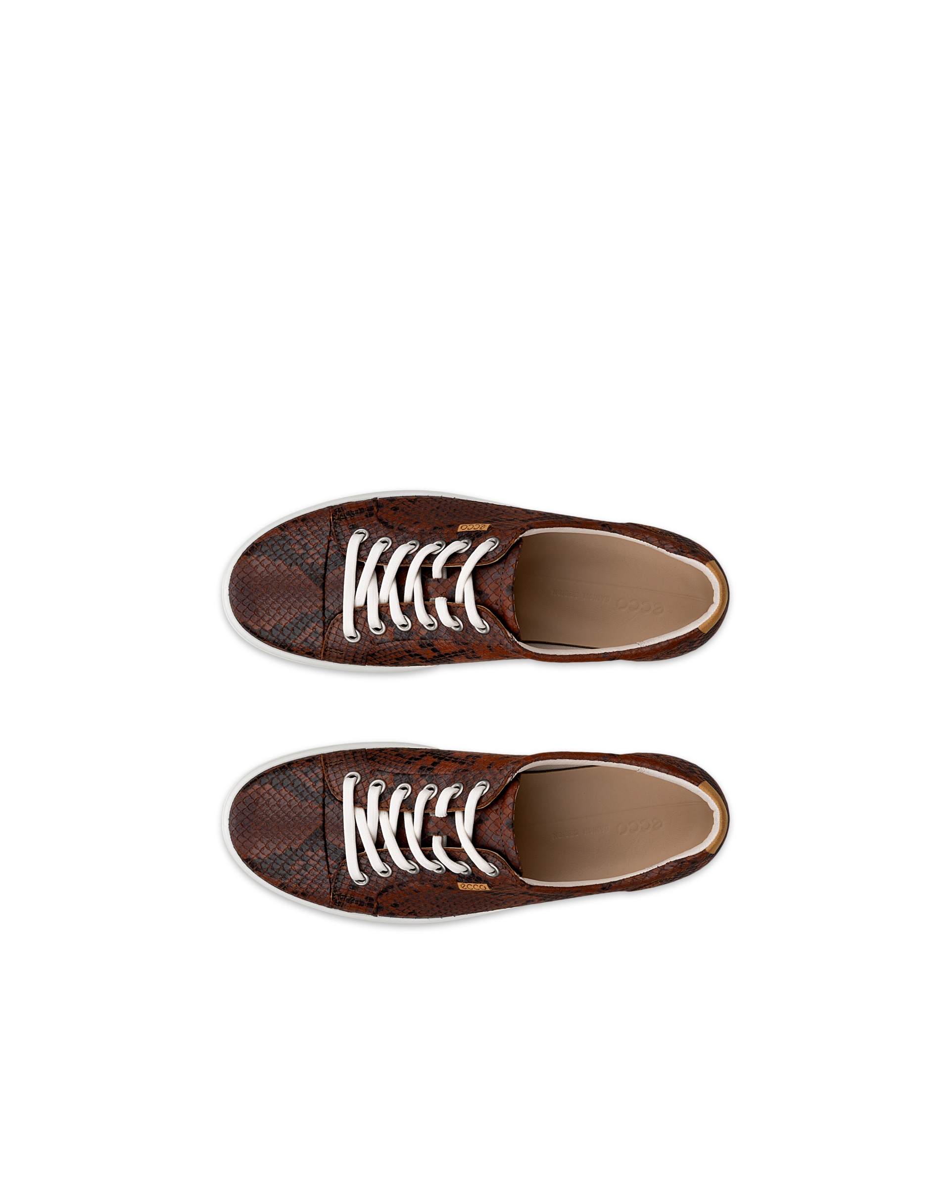 ECCO SOFT 7 W SHOE LACE UP - Brown - Top left pair