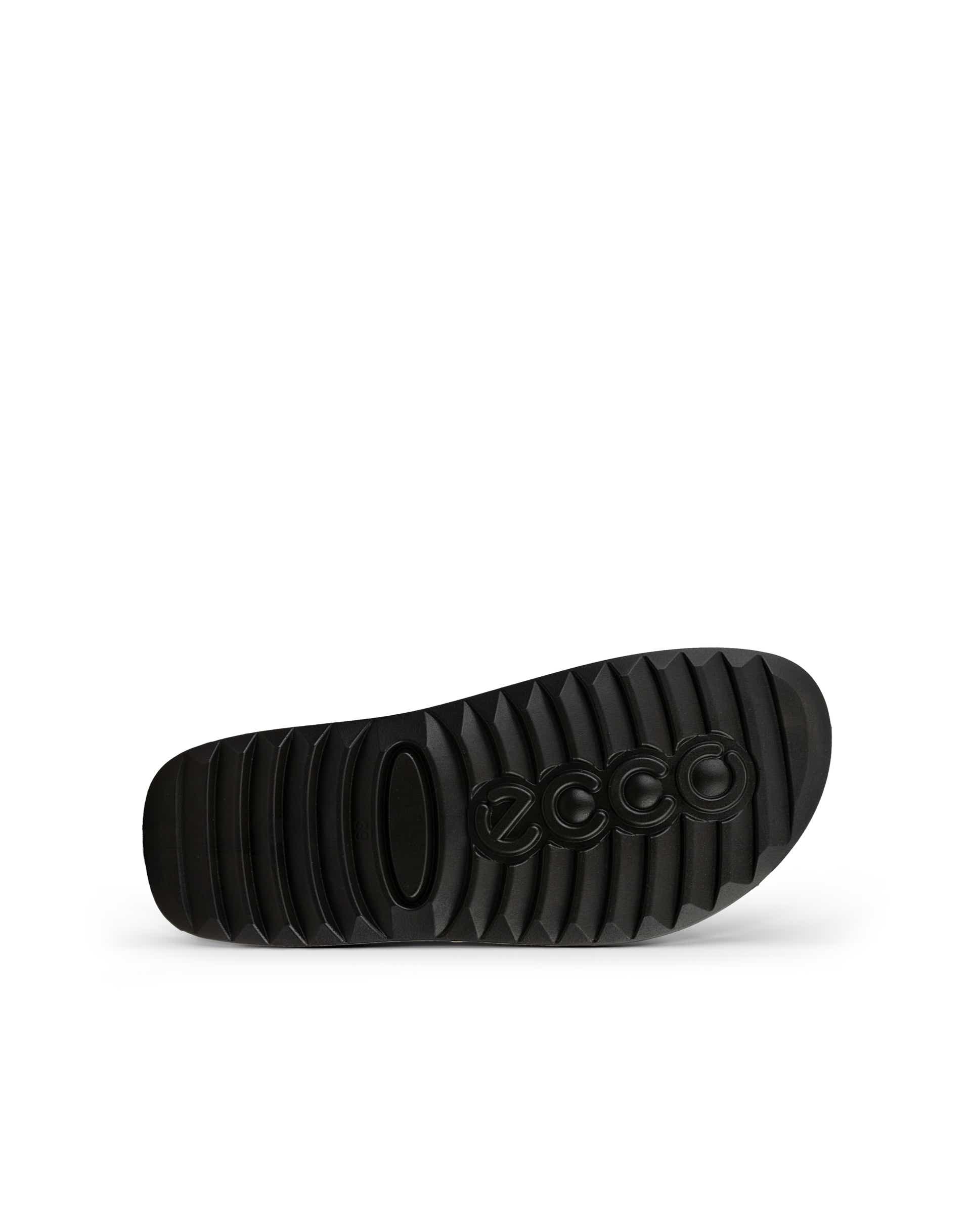 ECCO Cozmo Slide メンズ ヌバック2ストラップサンダル - ブラウン - Sole