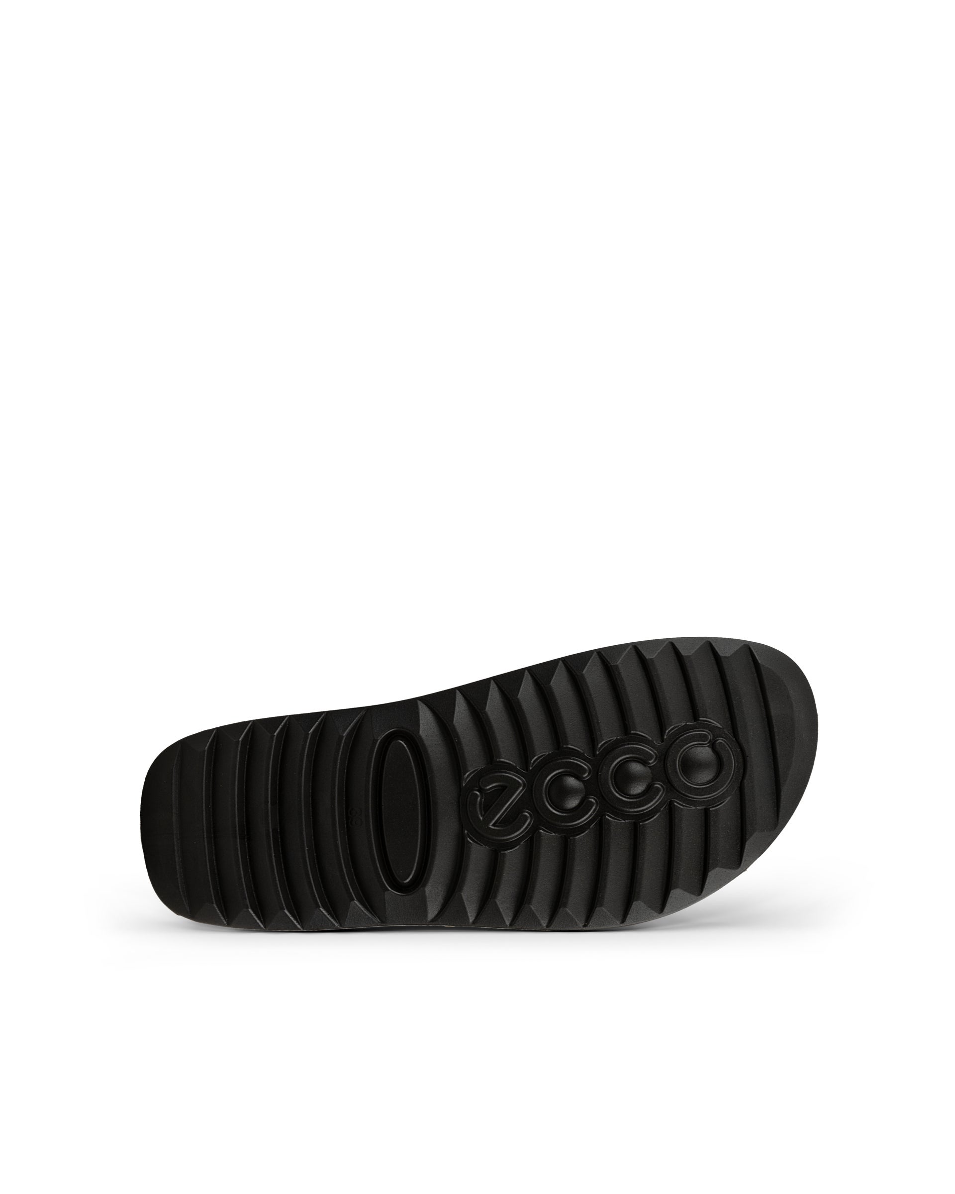 ECCO Cozmo Slide メンズ ヌバック2ストラップサンダル - ブラウン - Sole