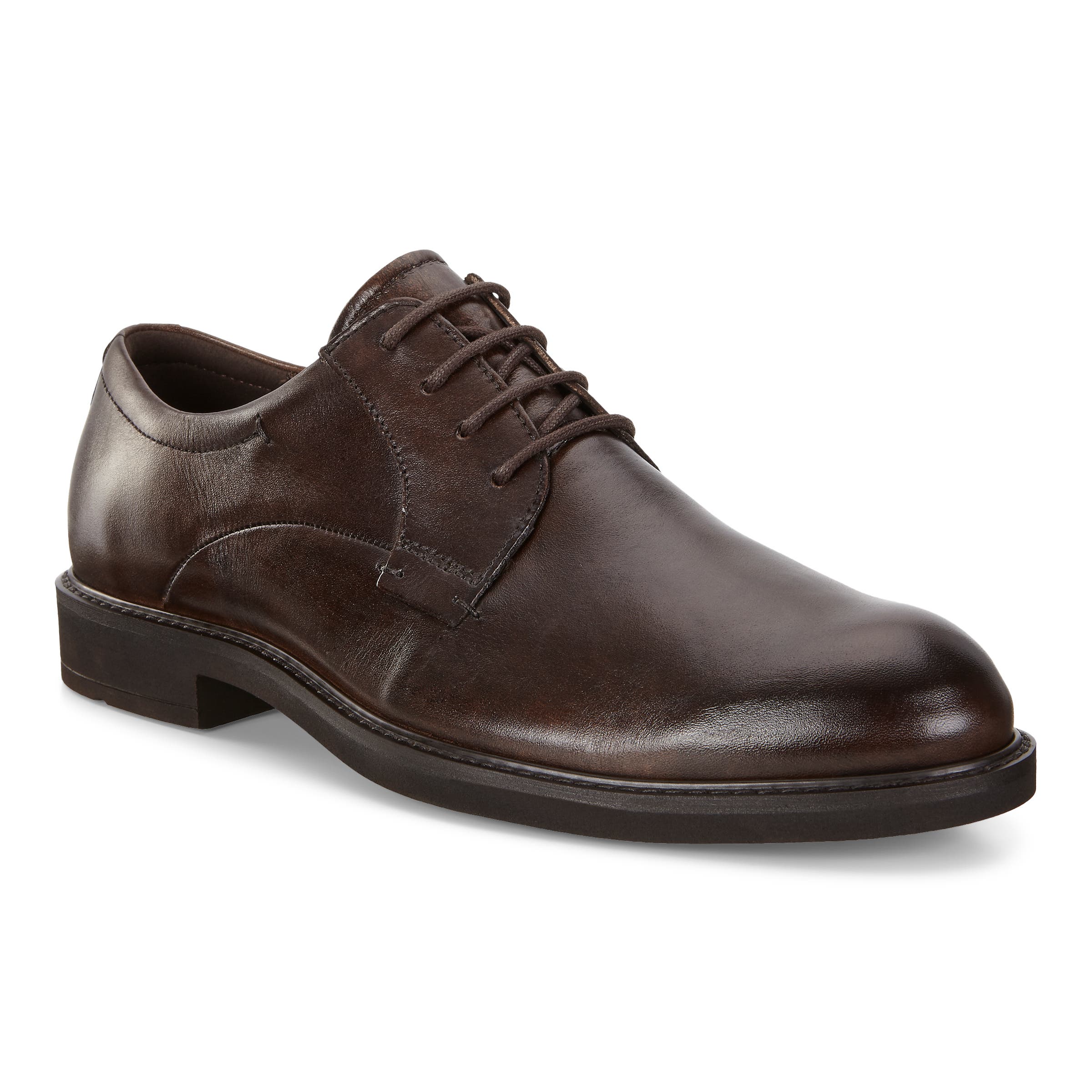 Men's ECCO® Vitrus III Leather Derby Shoe - Brown - Main